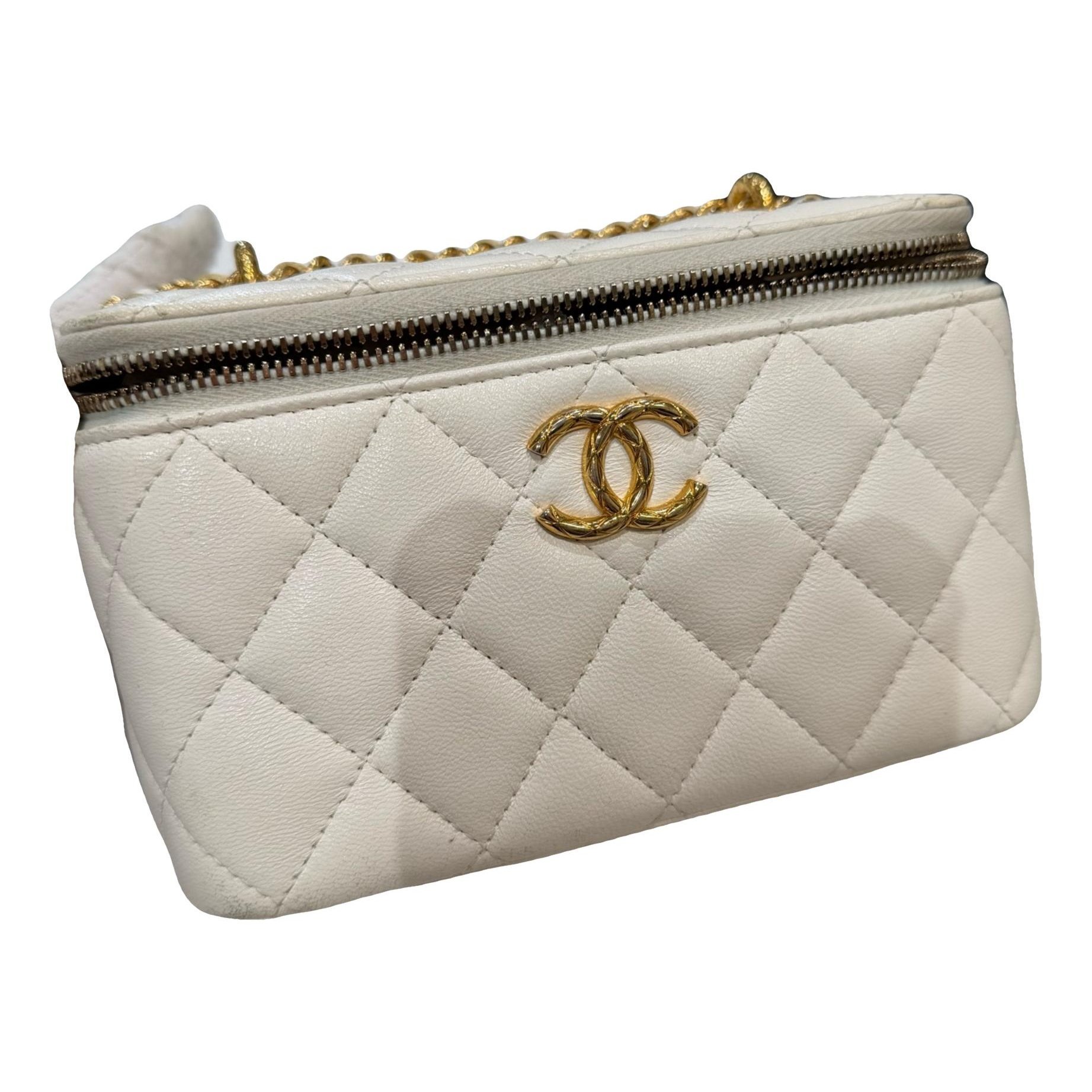 Vanity leather handbag