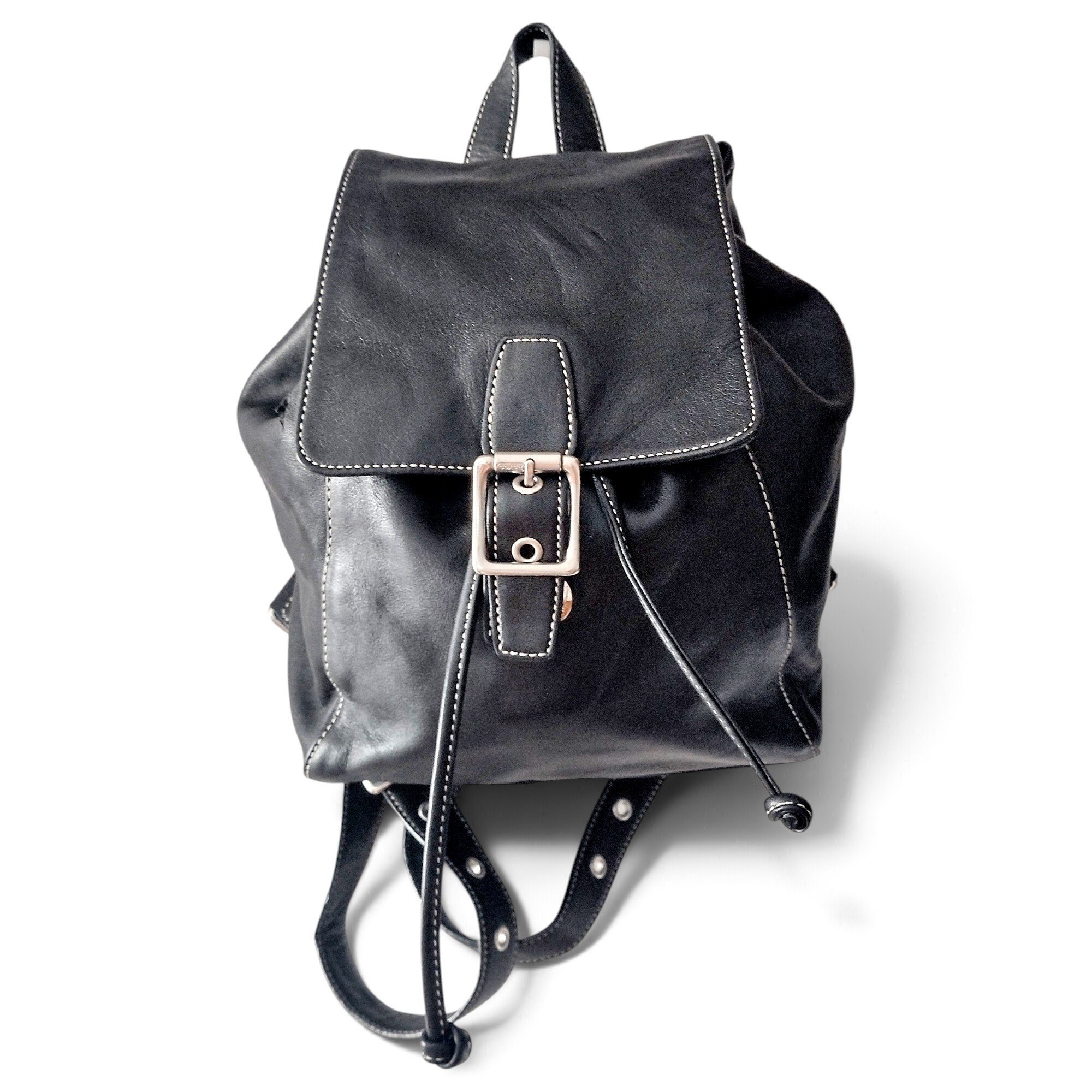 Leather backpack