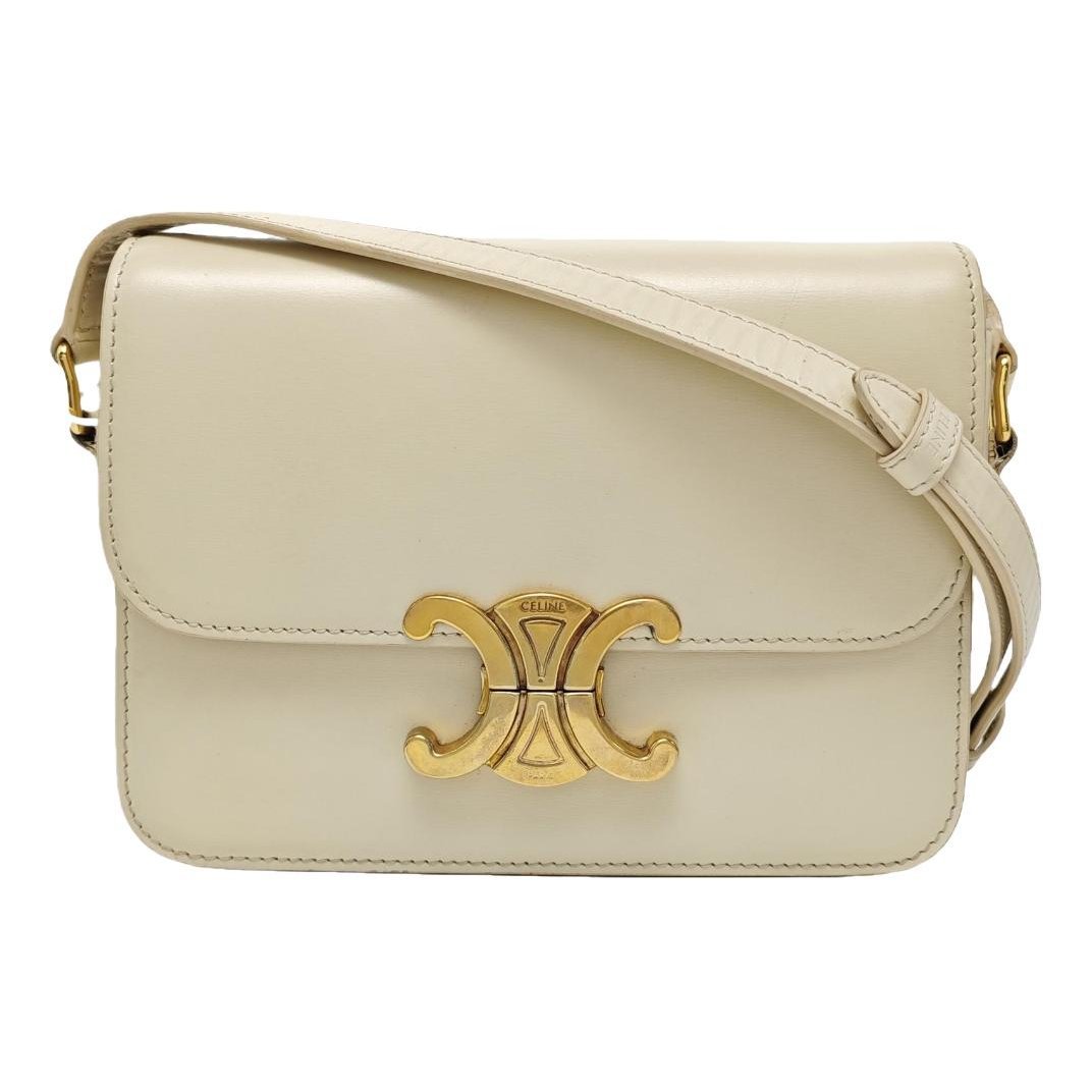 Triomphe leather handbag