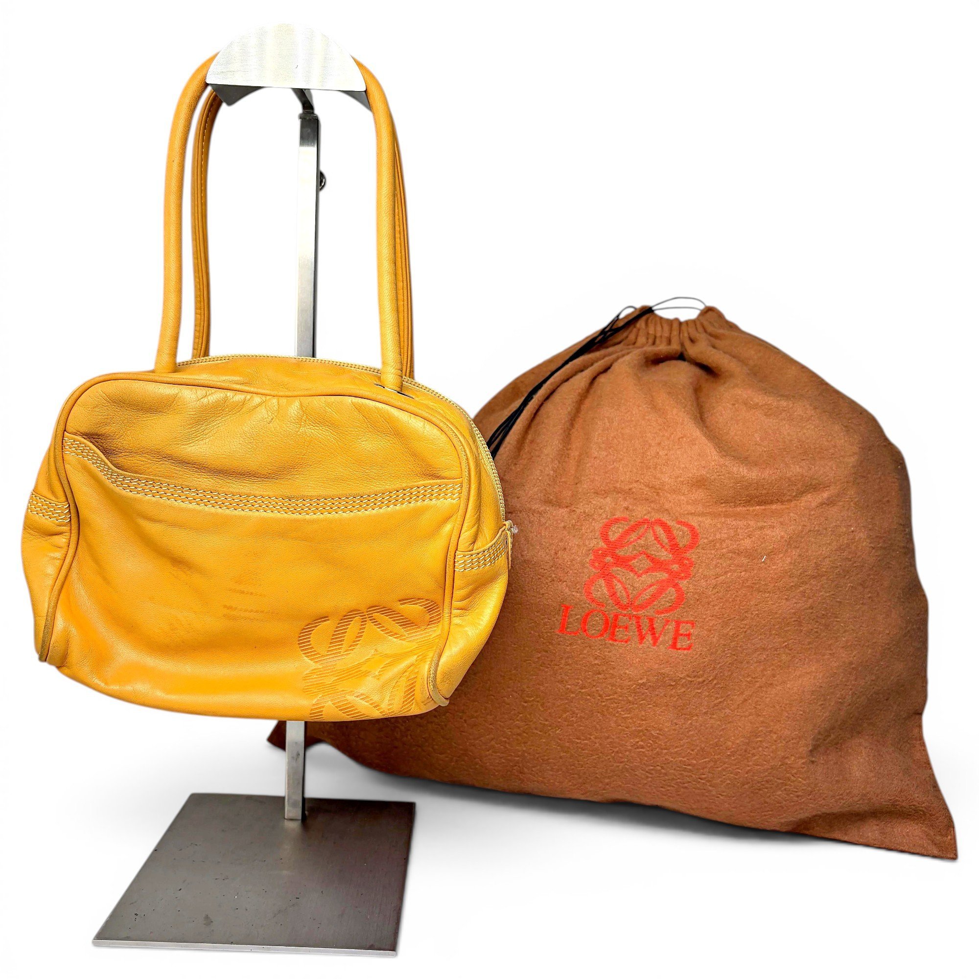 Puzzle leather handbag