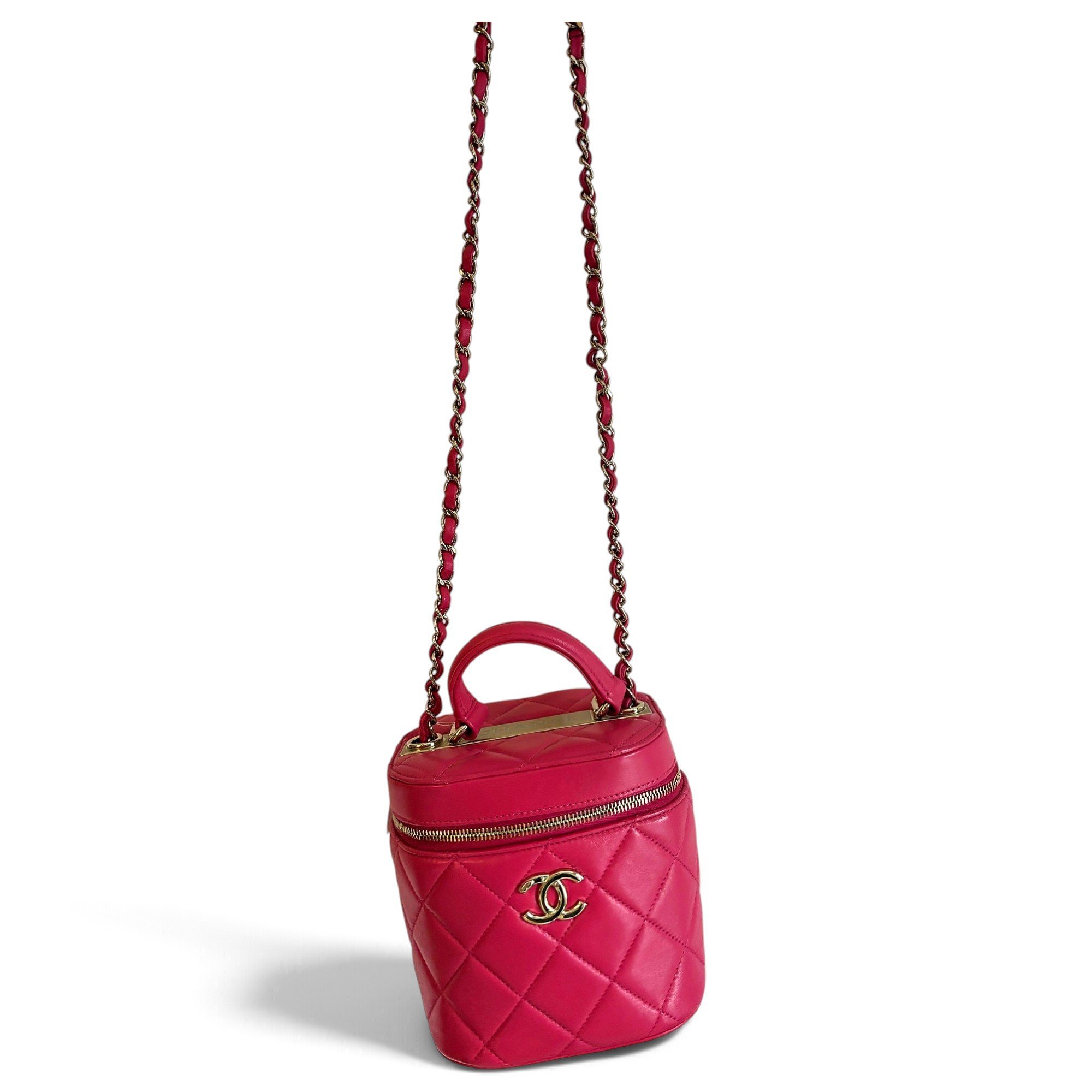 Vanity leather handbag