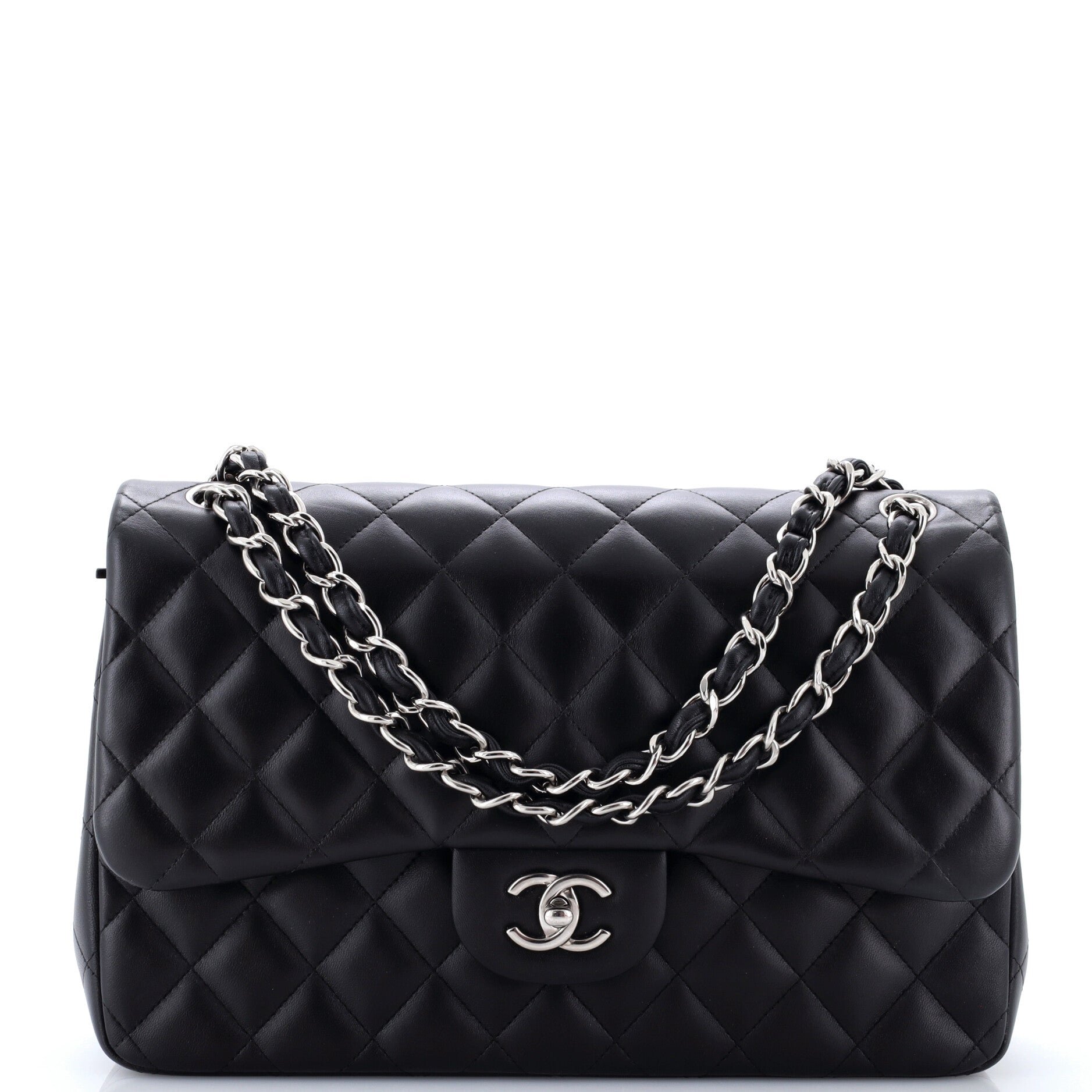 Classic Double Flap Bag Quilted Lambskin Jumbo