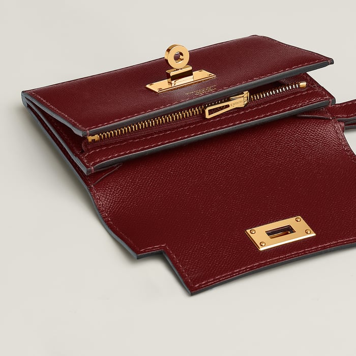 Rouge H Kelly Pocket Slim Wallet