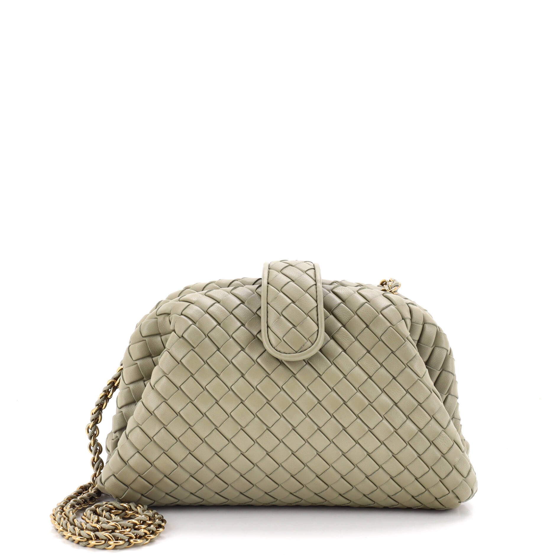 Lauren 1980 Clutch with Chain Intrecciato Nappa Teen