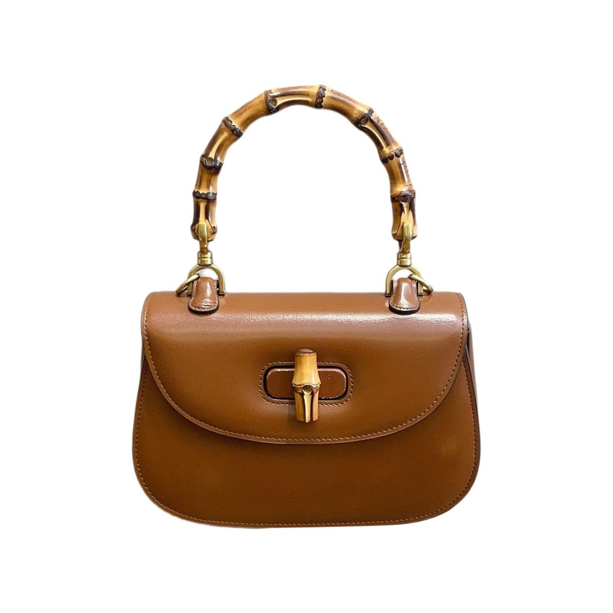 Bamboo leather handbag