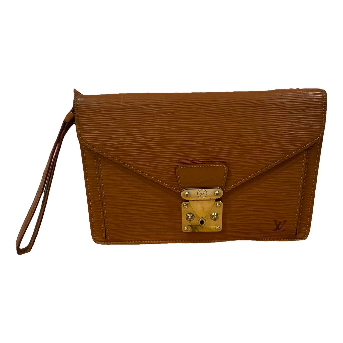 Sellier leather clutch bag
