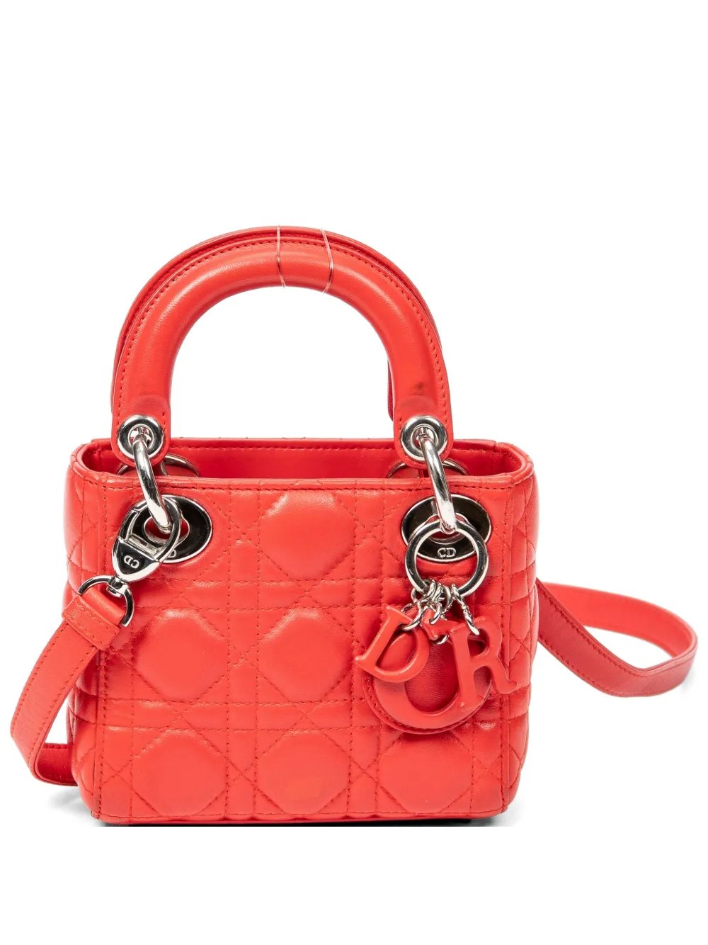 micro Lady Dior Cannage shoulder bag