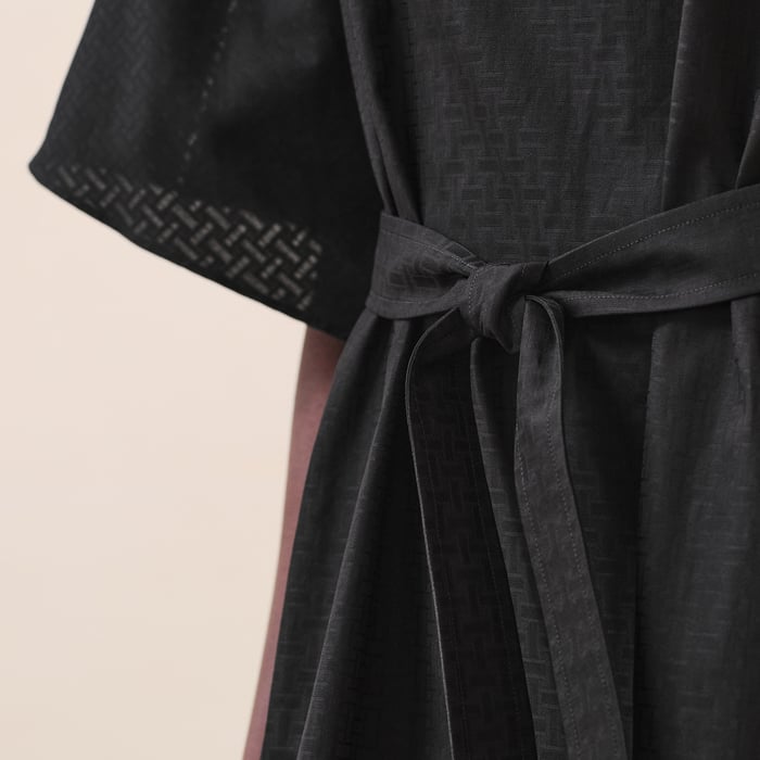 Noir "Mosaique" Prairie Dress