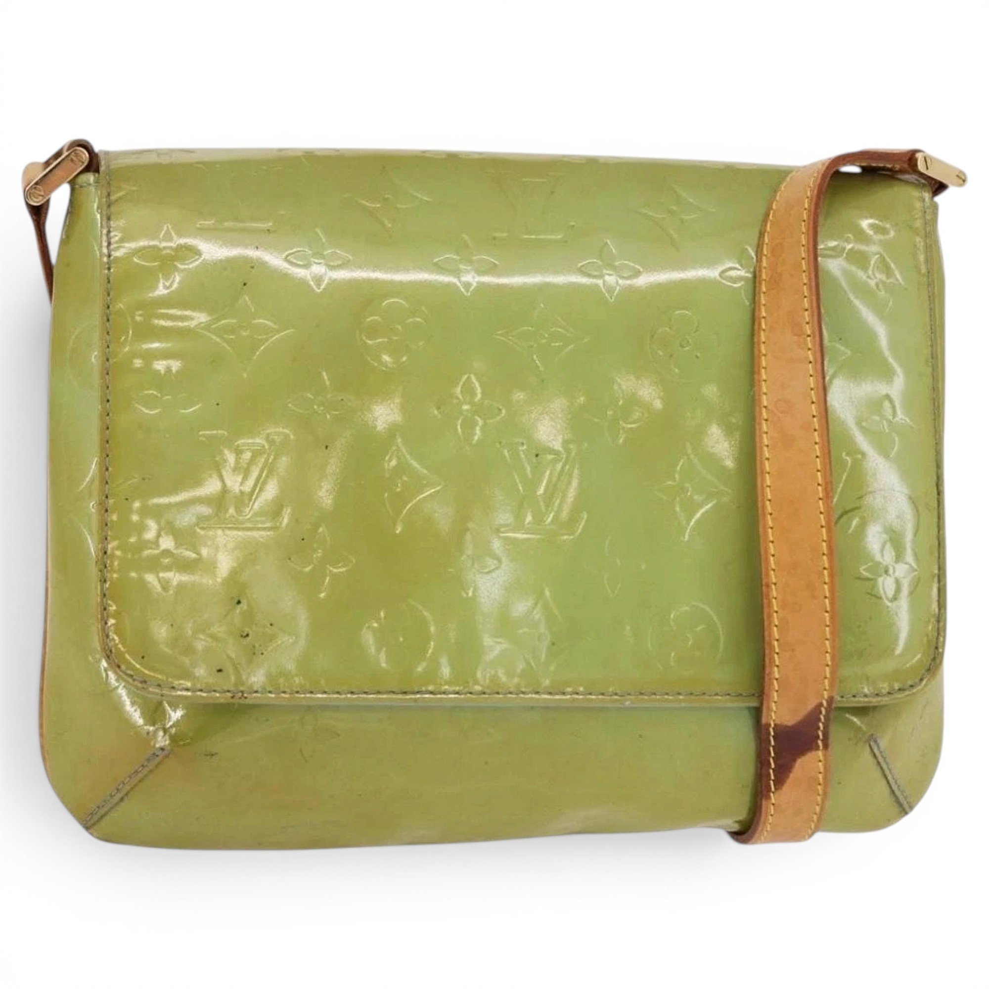 Patent leather handbag