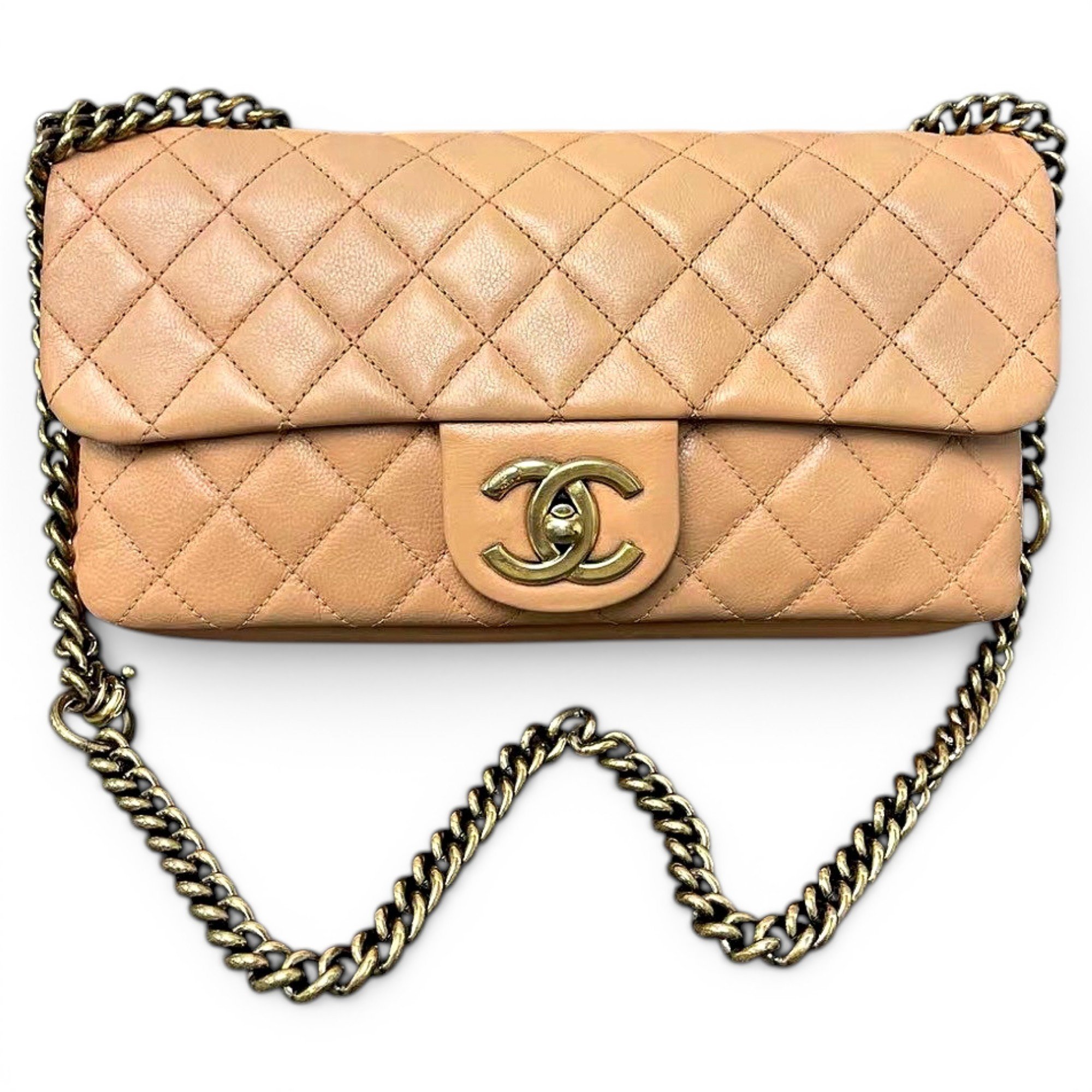 Trendy CC Flap leather handbag