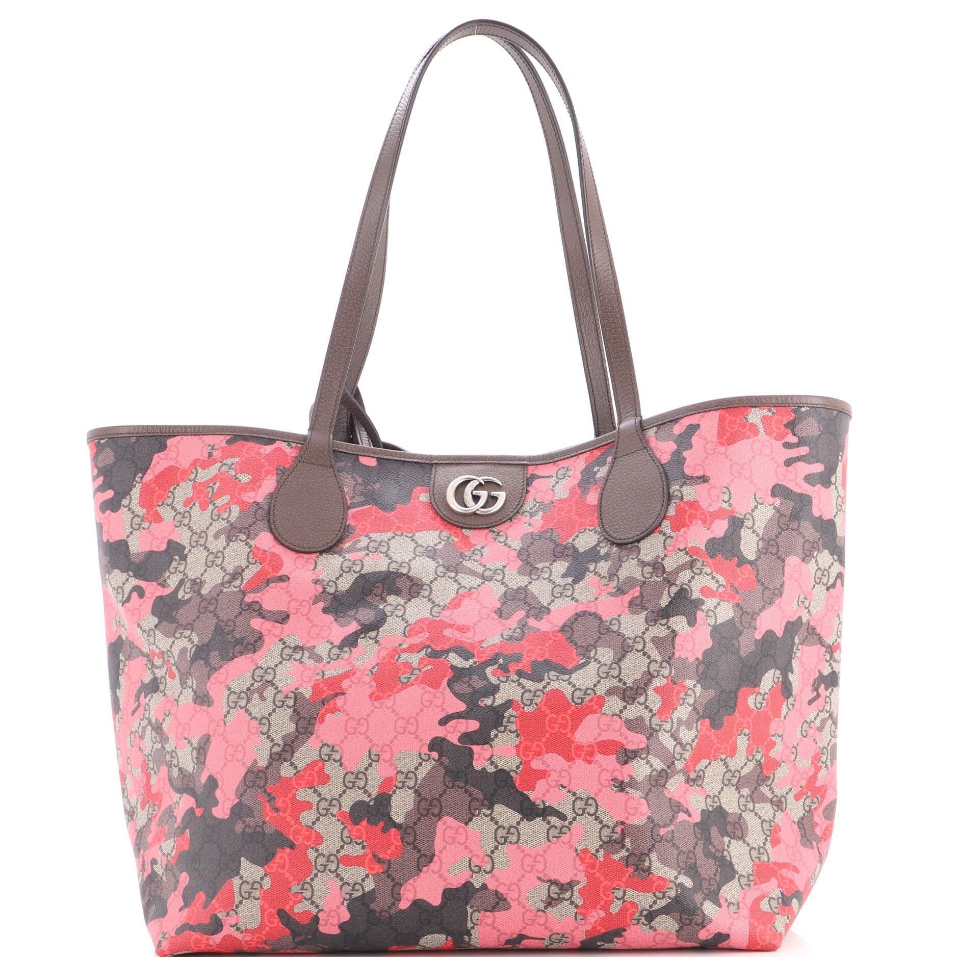 GG Open Tote GG Camouflage Coated Canvas Large