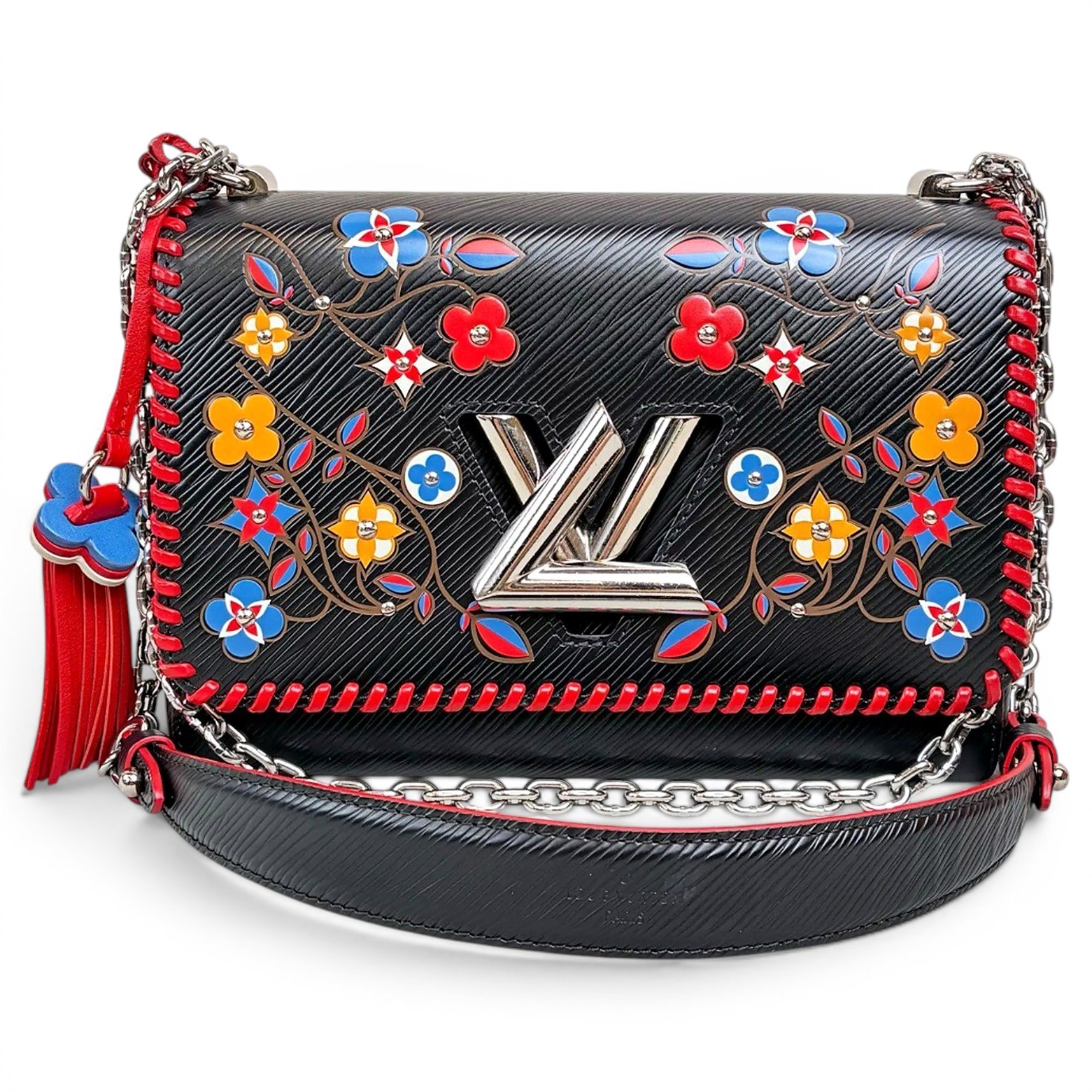 Twist leather crossbody bag