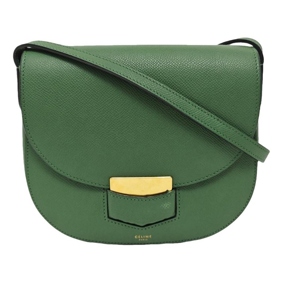 Trotteur leather handbag