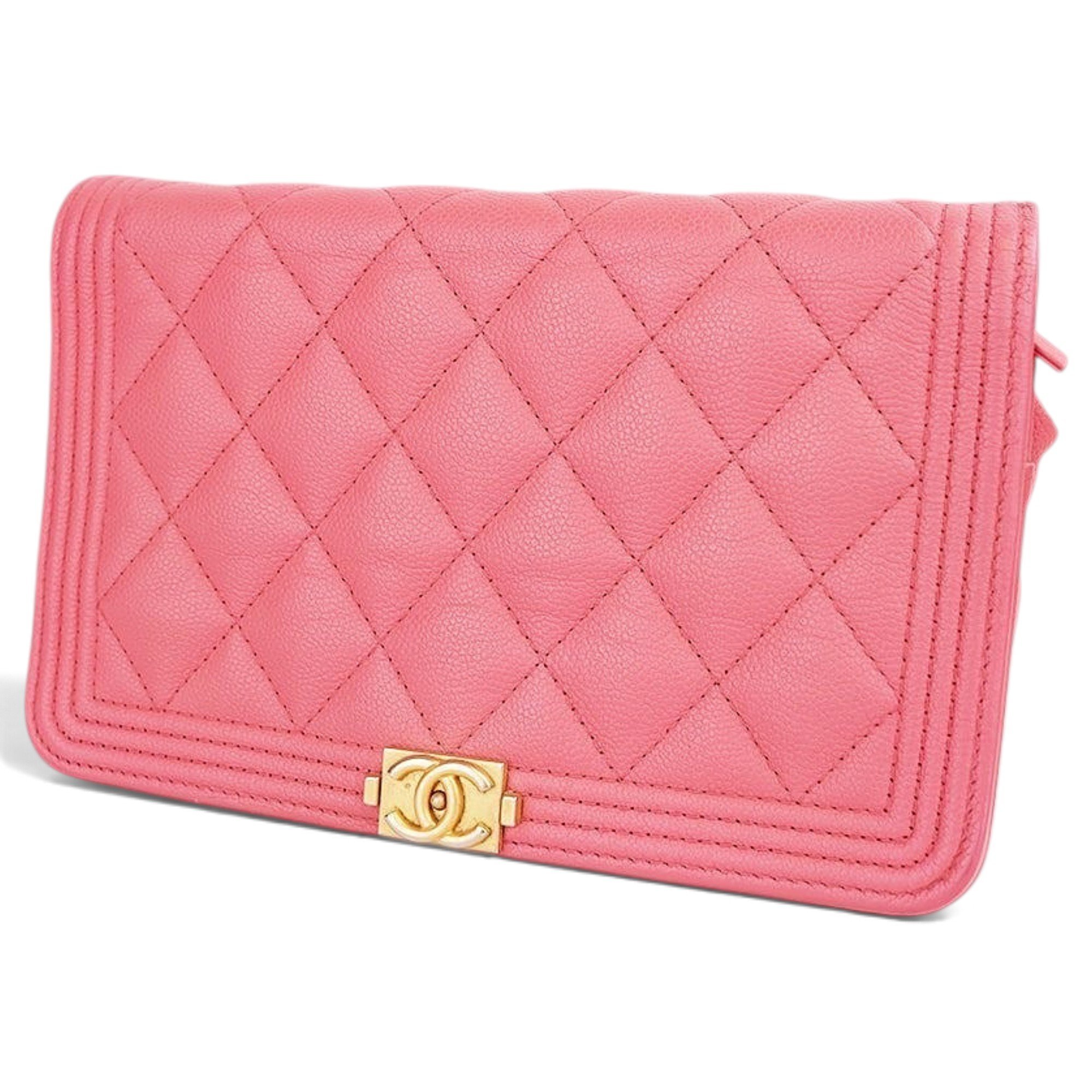 Wallet On Chain Boy leather handbag