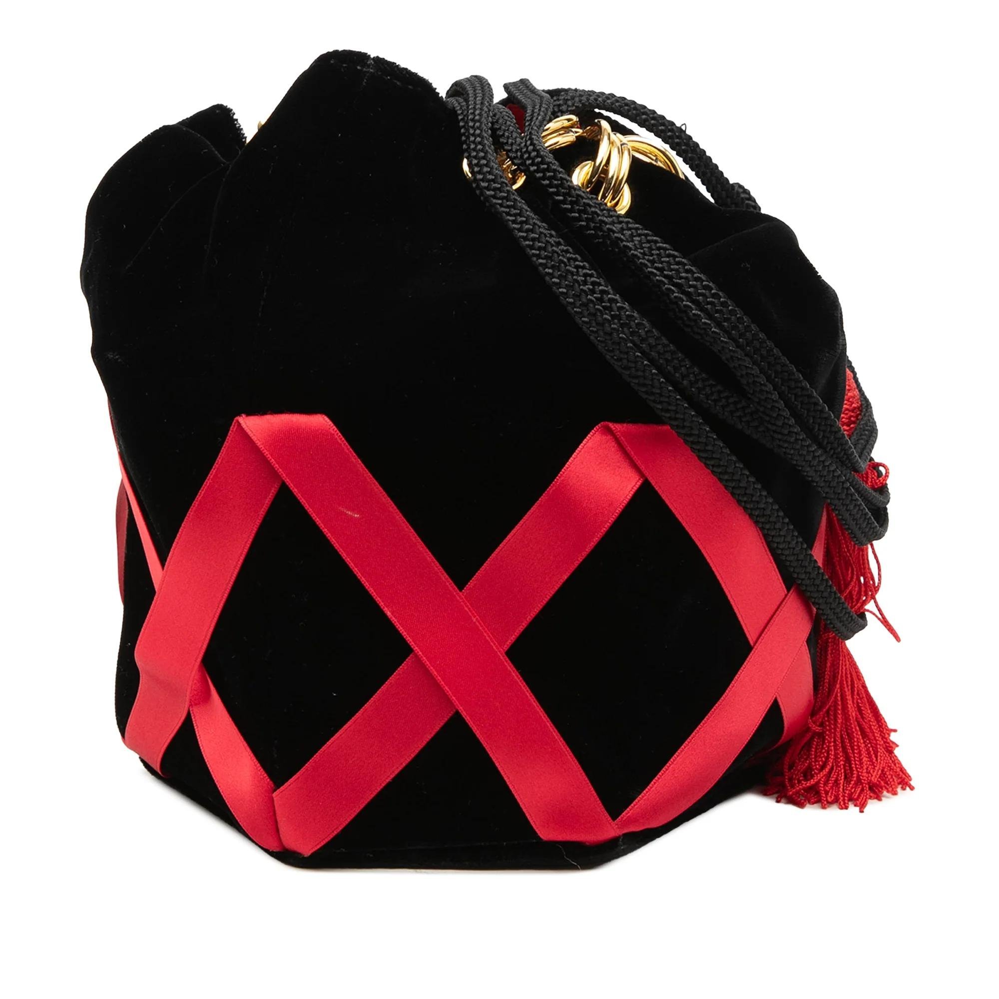 Velvet handbag