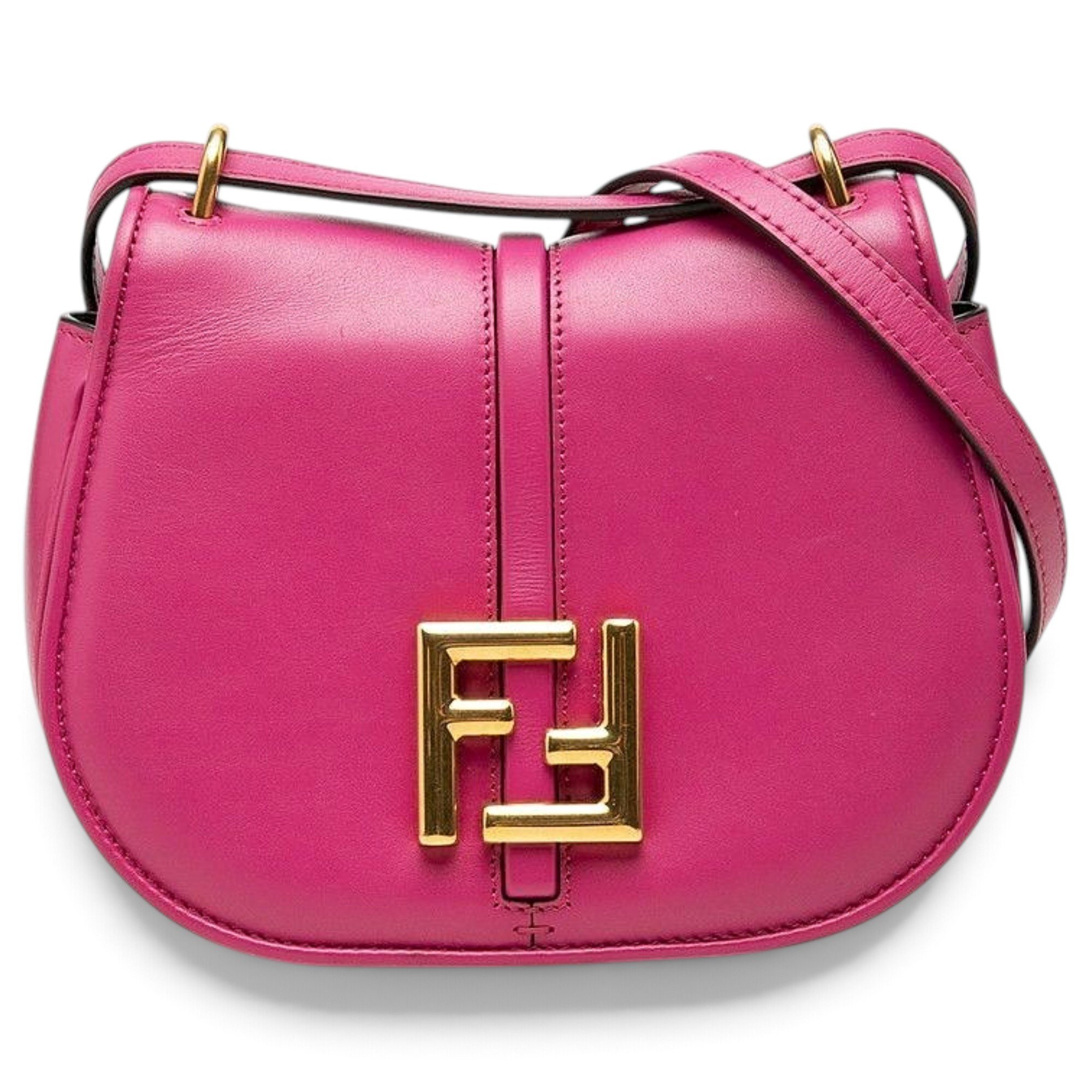 Pocket leather handbag