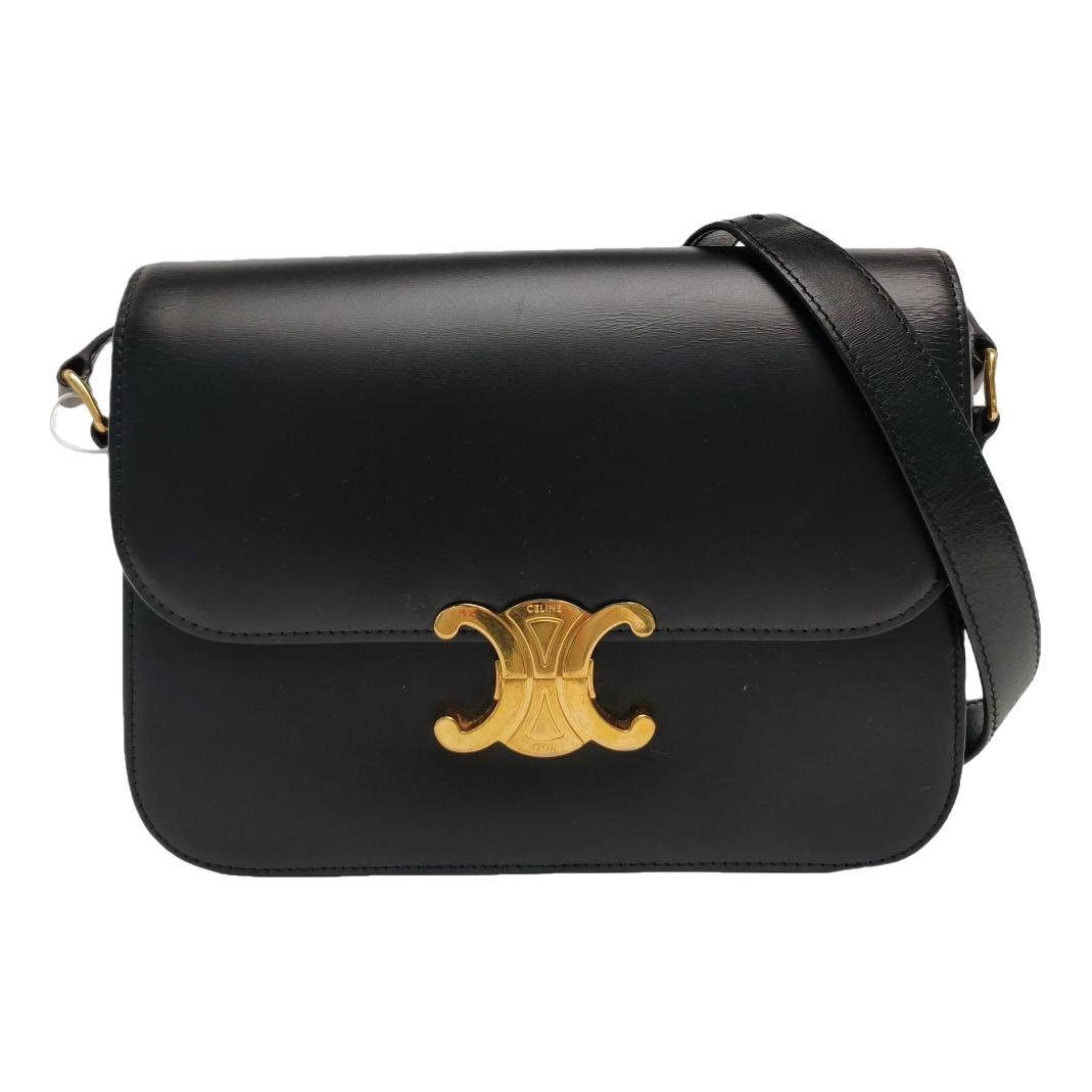 Triomphe leather handbag