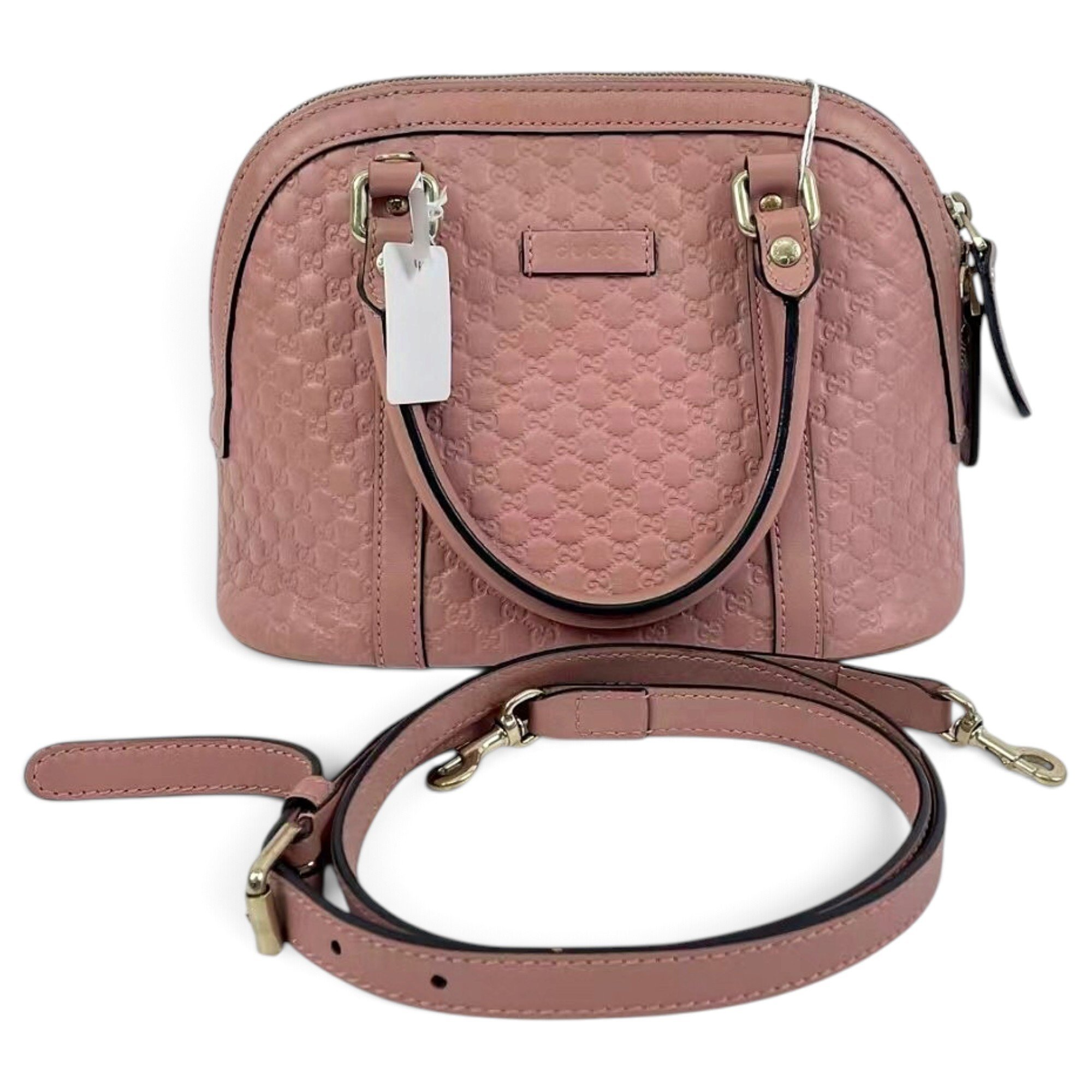 Dôme leather satchel