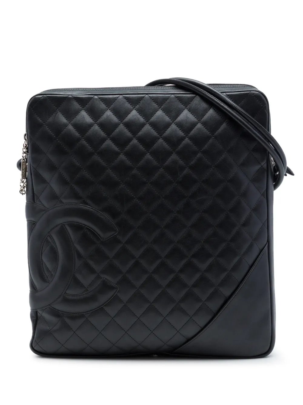 2004-2005 Large Quilted Lambskin Cambon Ligne crossbody bag