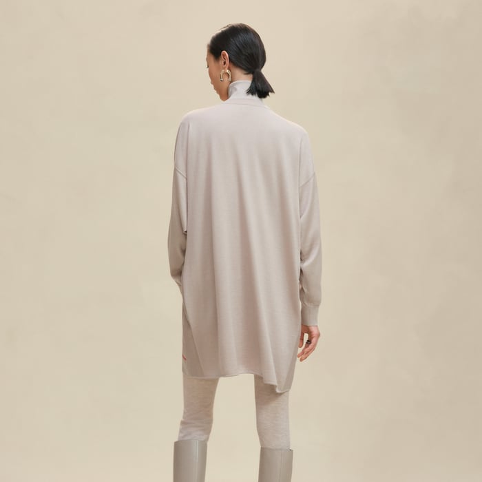 Beige Avoine "Palefroi Remix" Twillaine Tunic Short Dress