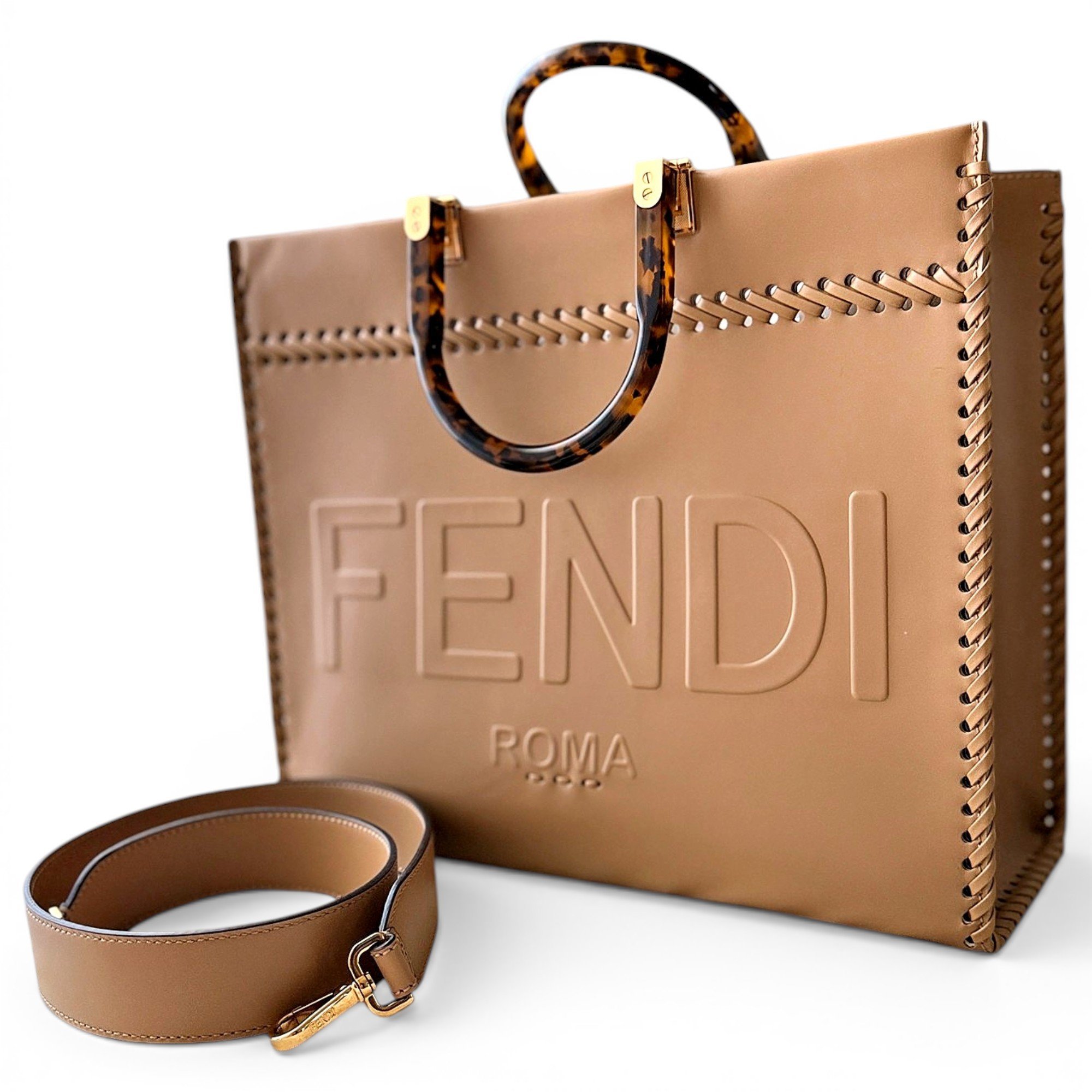 Sunshine leather tote