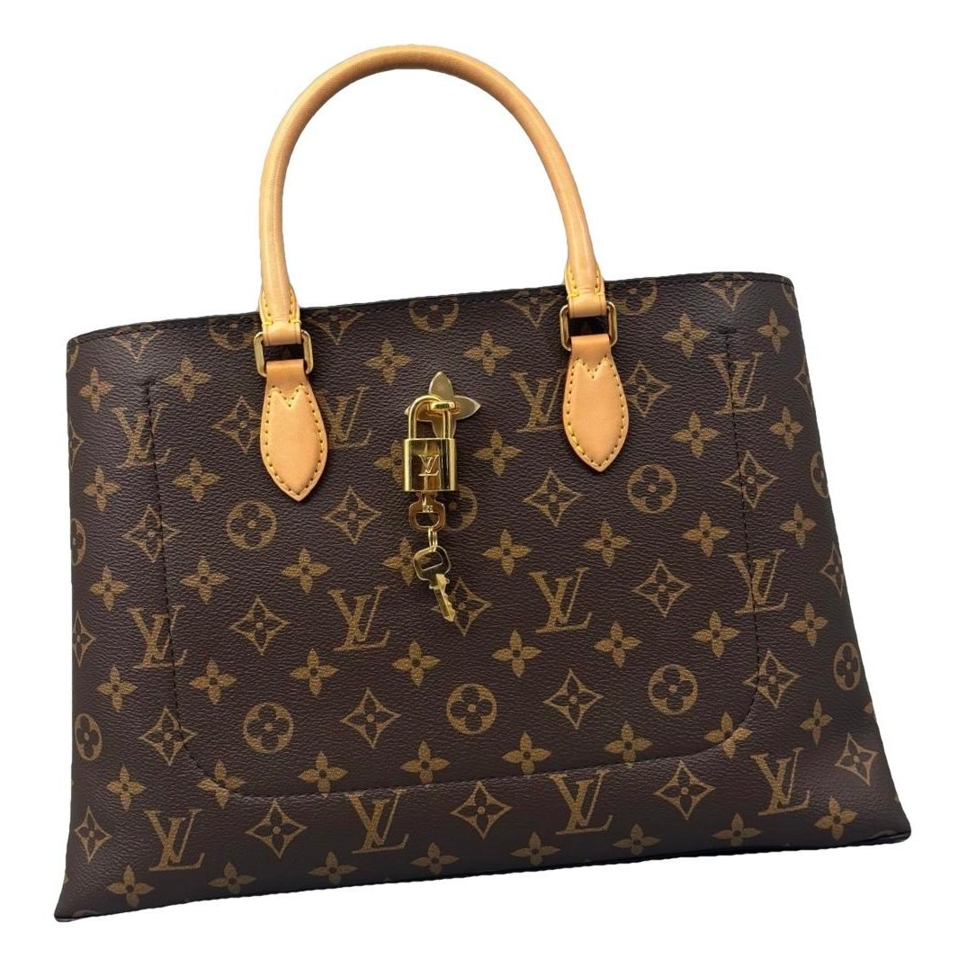 Flower Tote leather handbag
