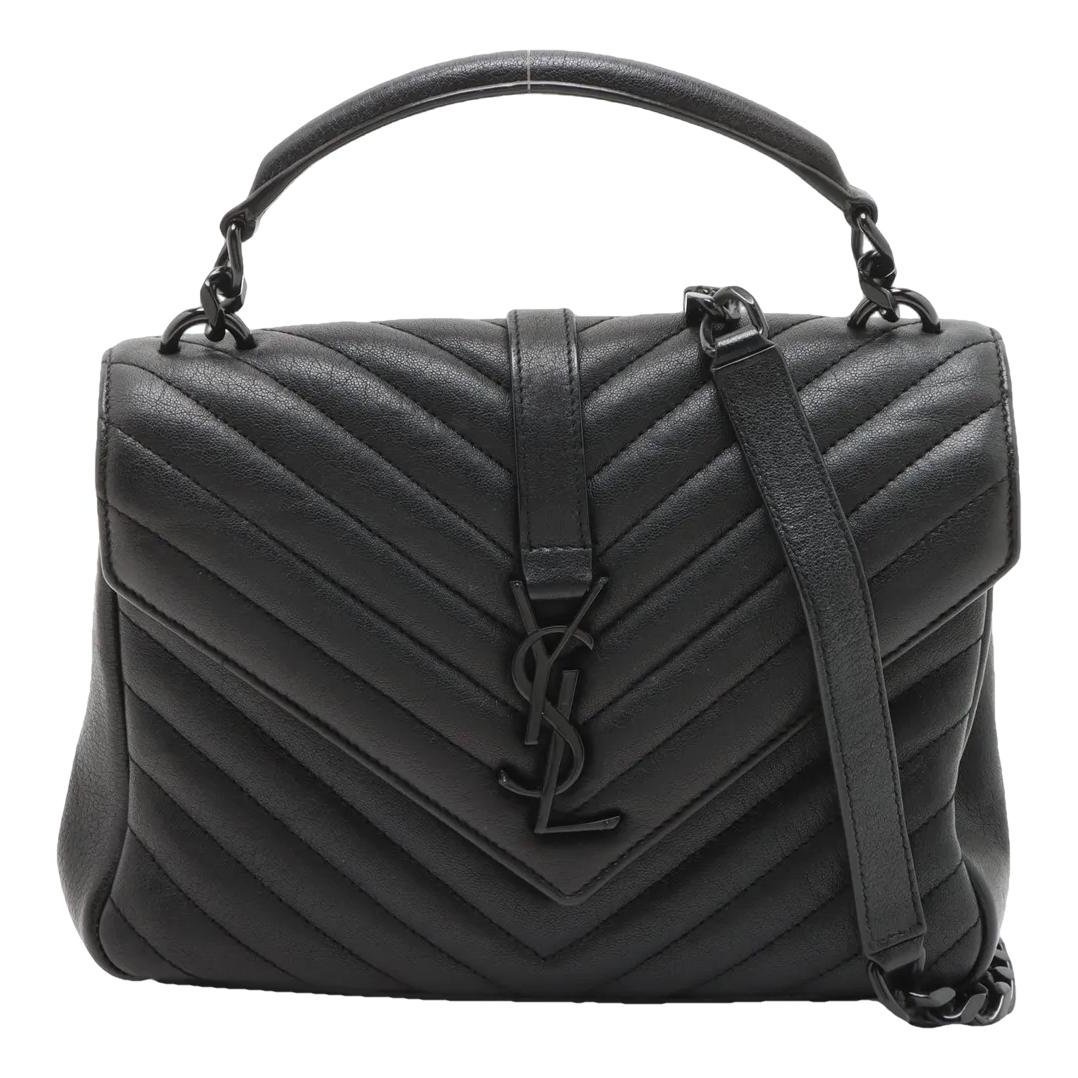 Collége monogramme leather handbag