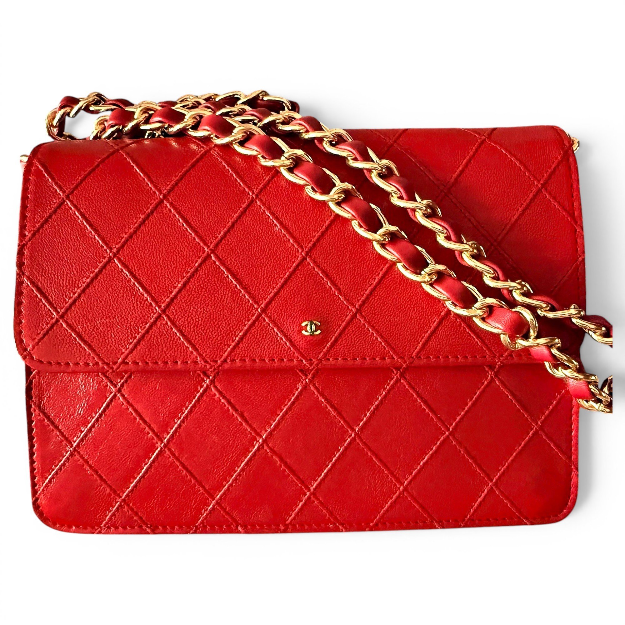 Leather clutch bag