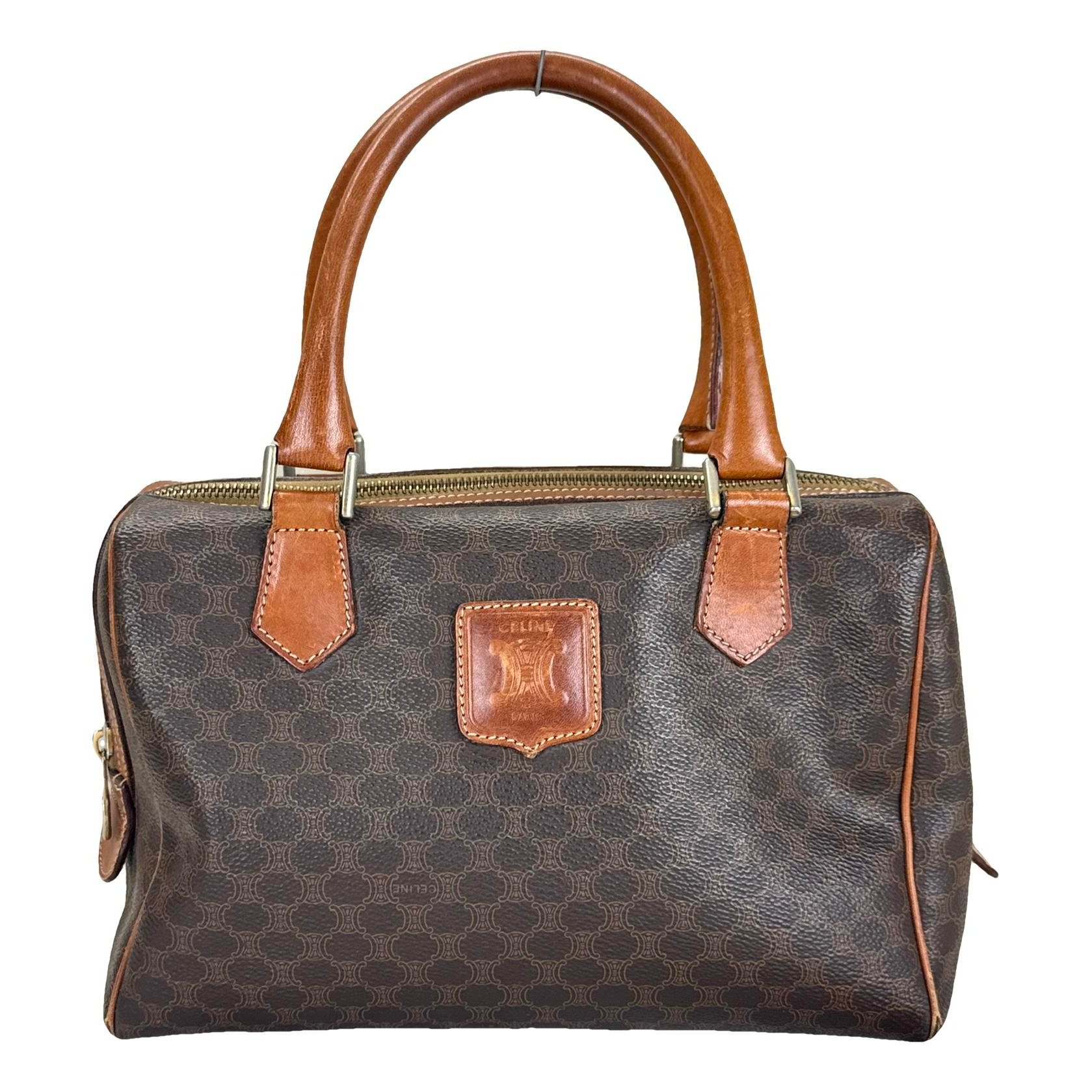 Leather bowling bag
