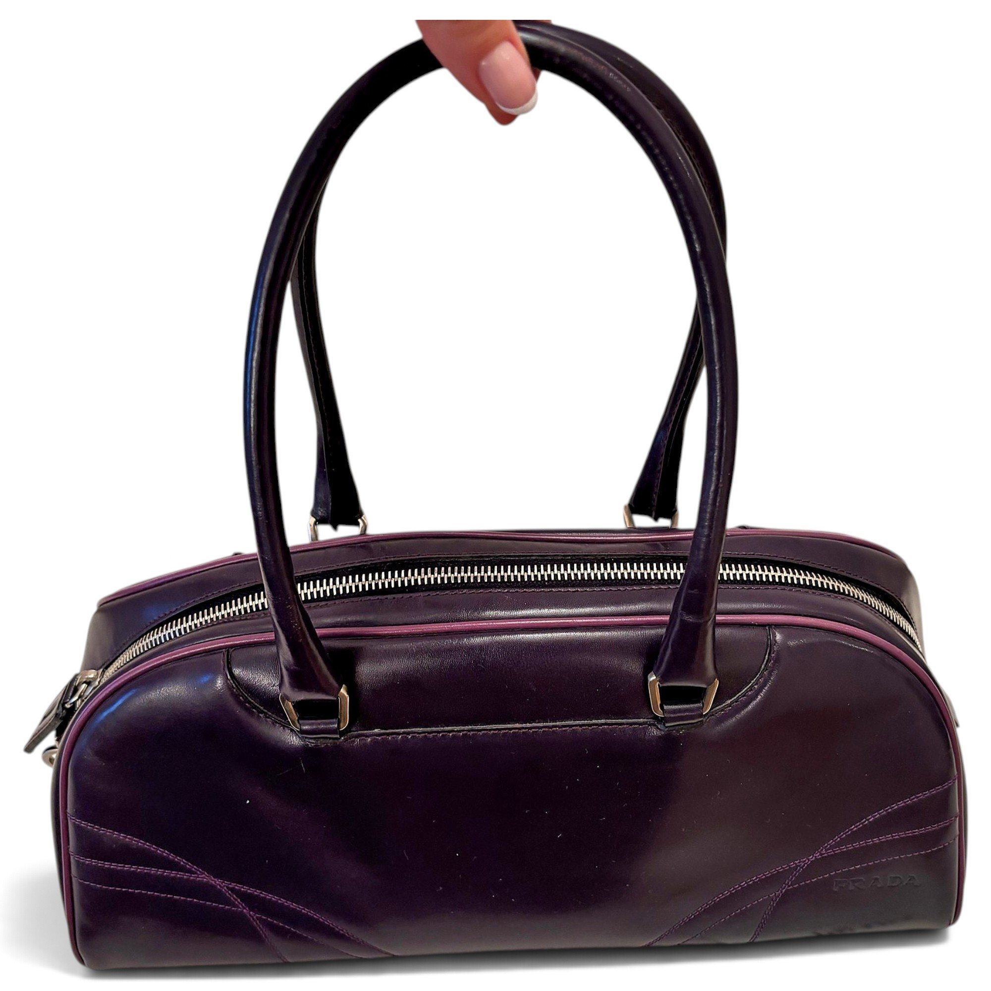 Bowling leather bowling bag