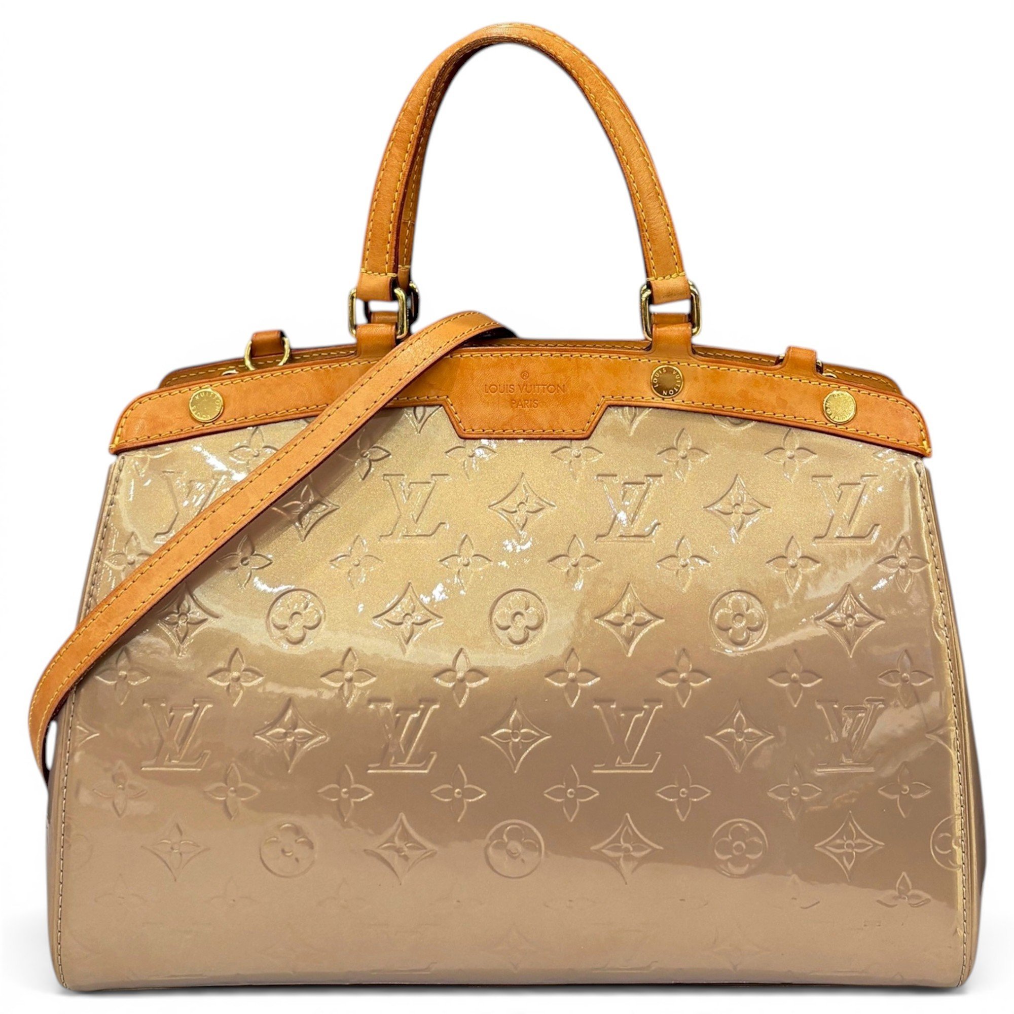 Bréa patent leather handbag
