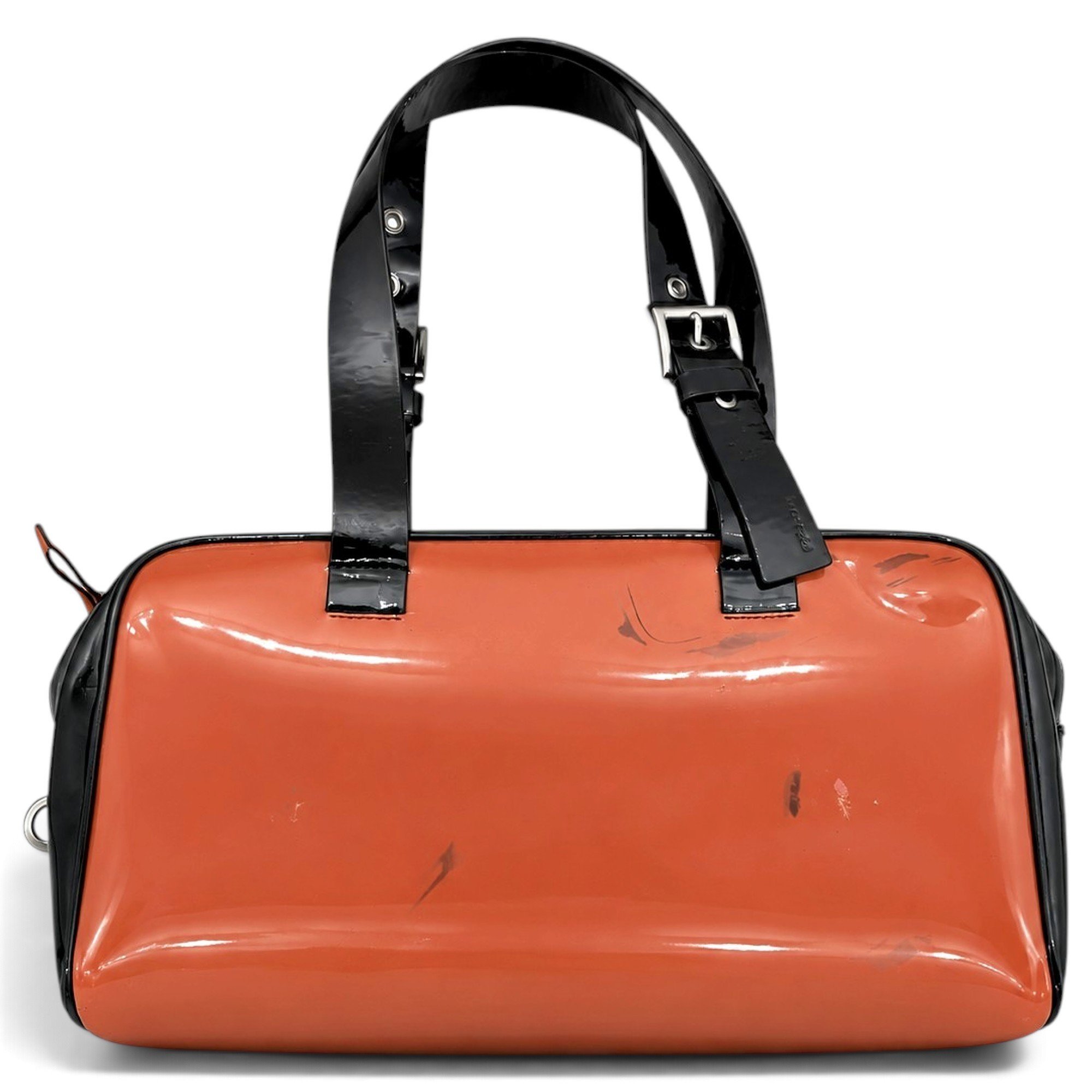 Patent leather handbag