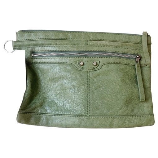 City Clip leather clutch bag