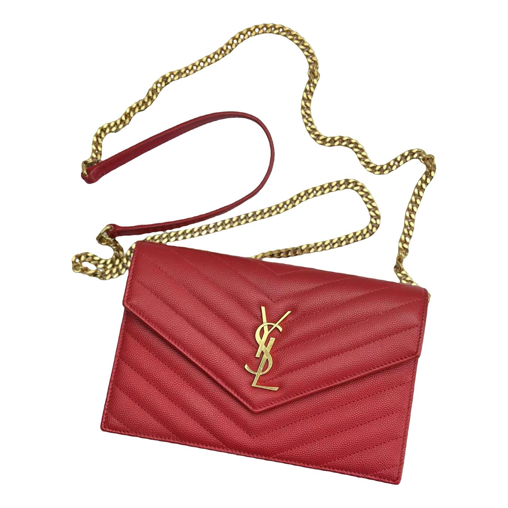 Portefeuille enveloppe leather handbag