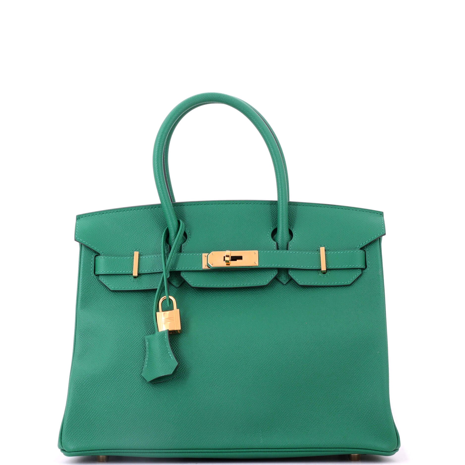 Birkin Handbag Vert Vertigo Epsom with Gold Hardware 30