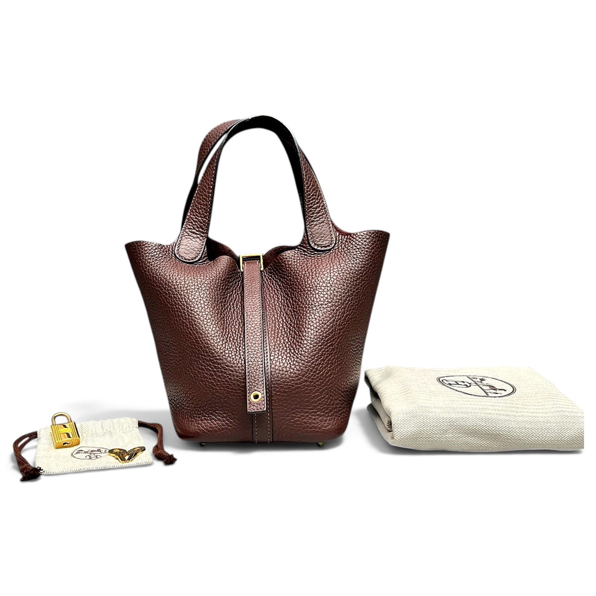 Picotin leather handbag