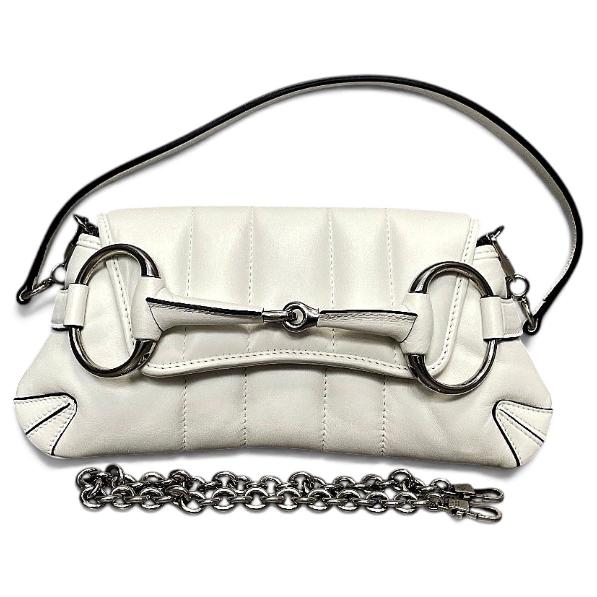 Horsebit Chain leather handbag