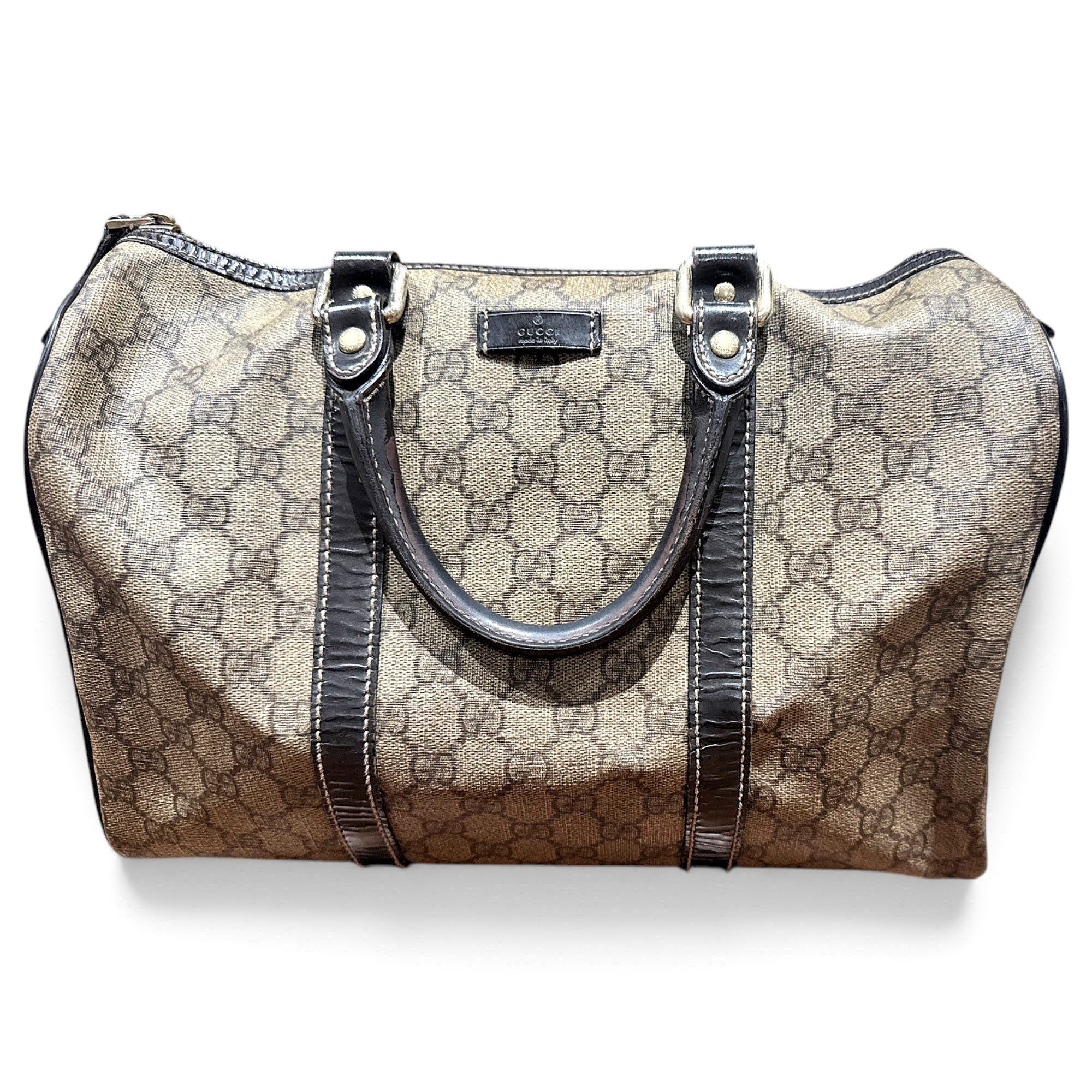 Boston leather handbag