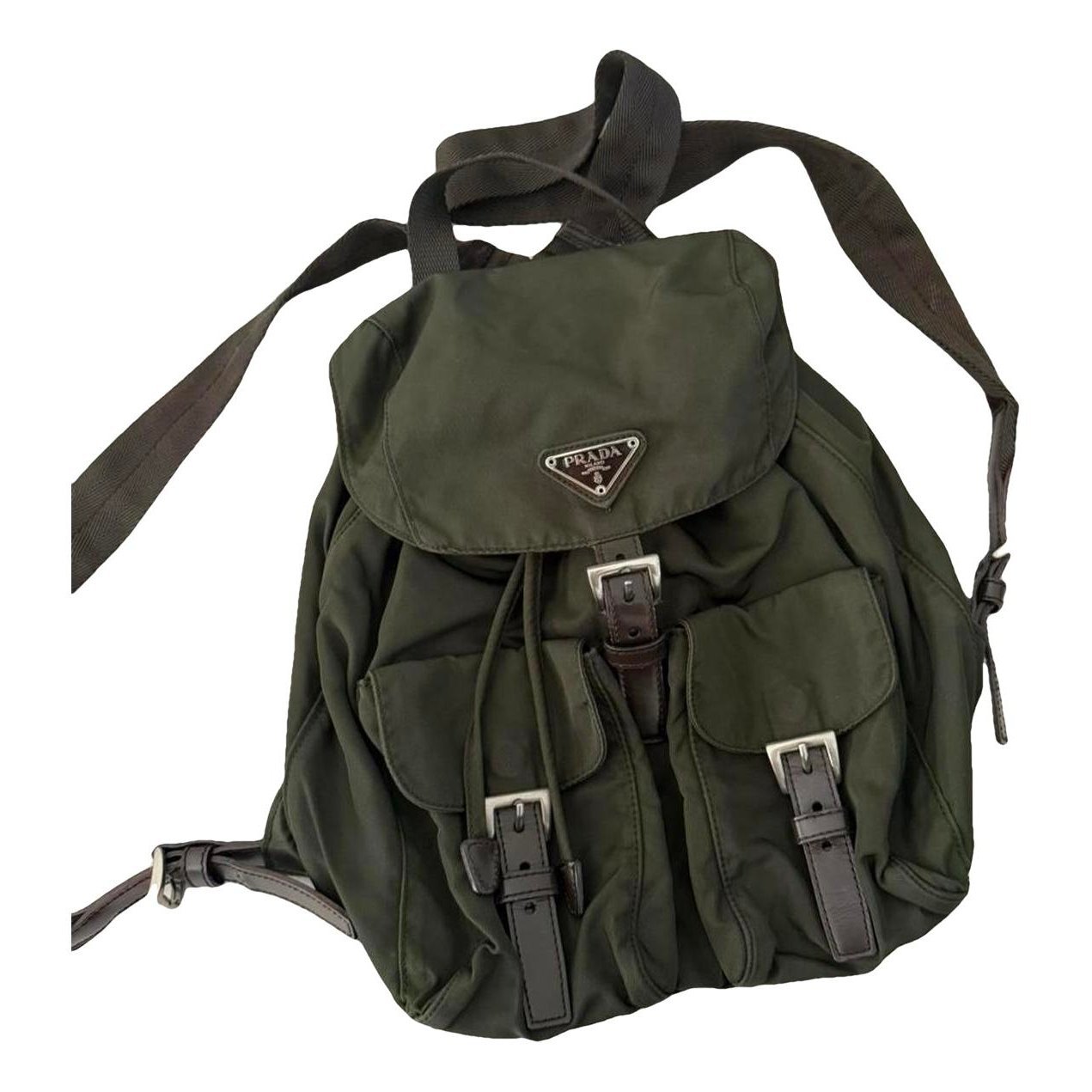 Patent leather backpack