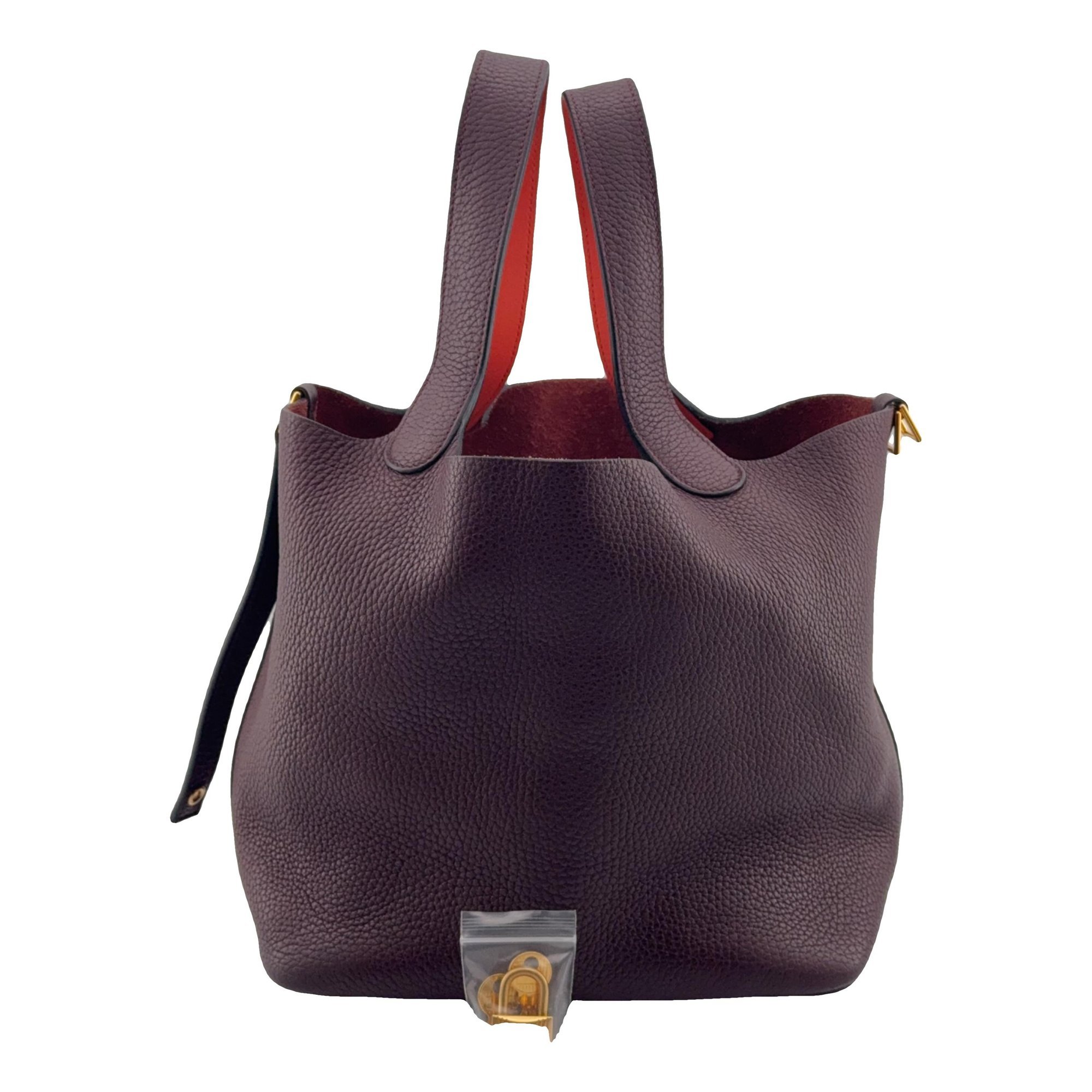 Picotin leather handbag