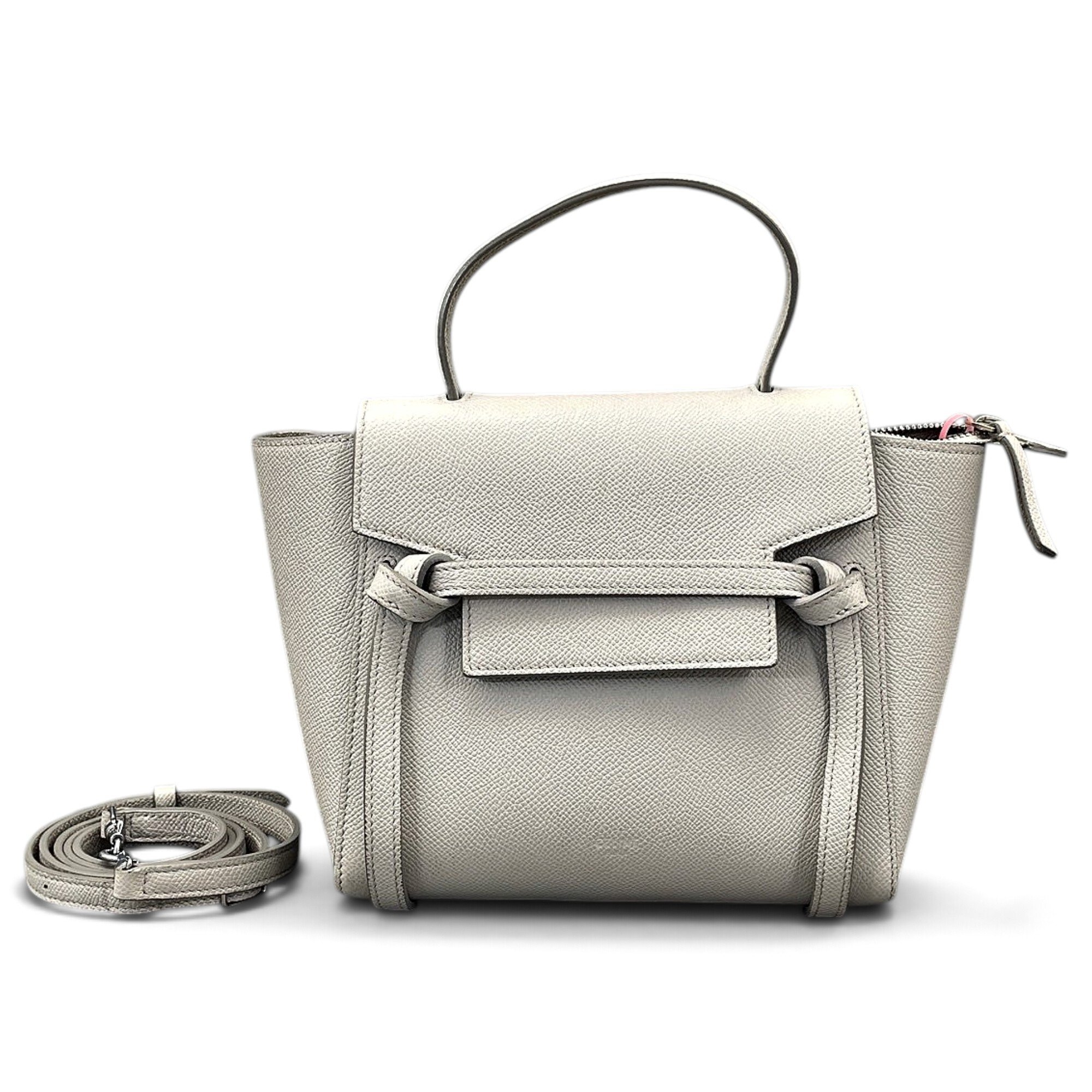 Belt leather handbag