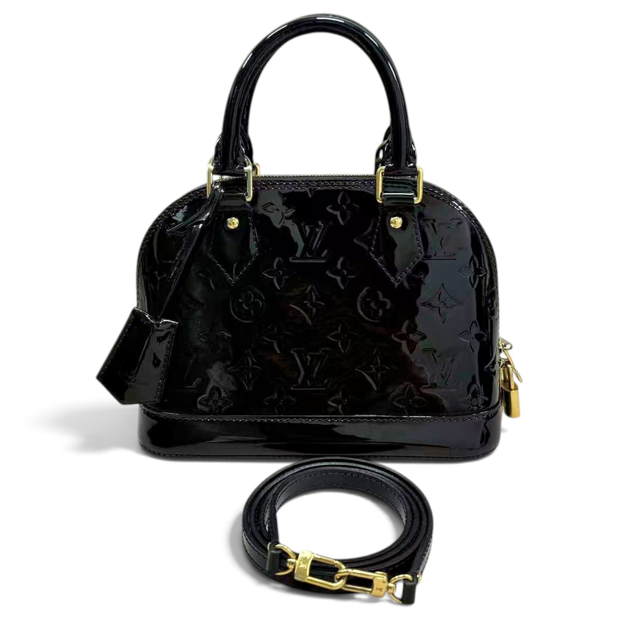 Alma BB patent leather handbag