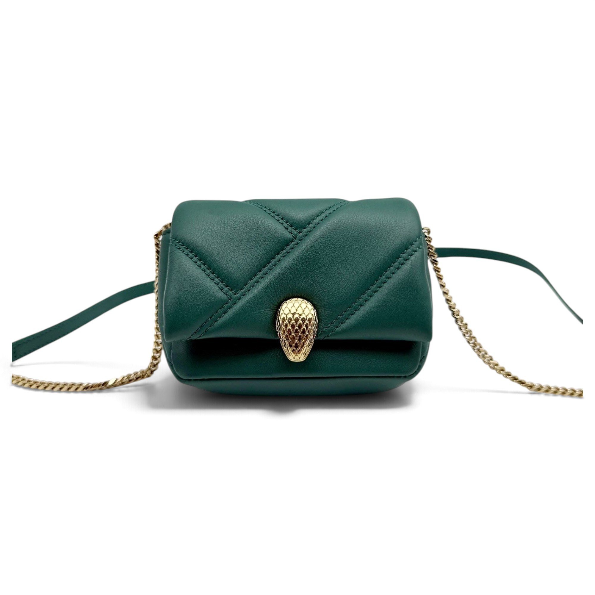 Serpenti leather handbag