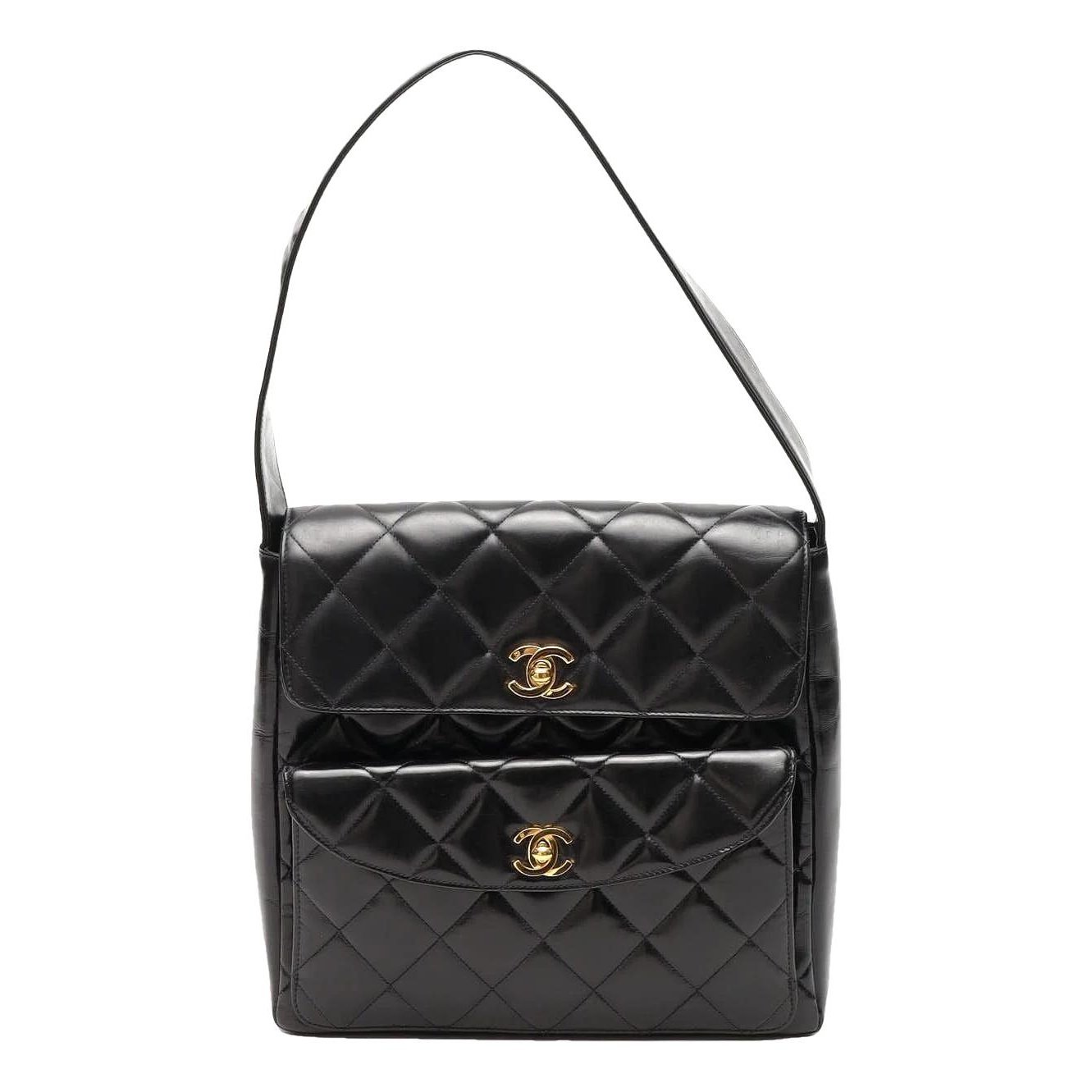 Trendy CC Quilted leather handbag