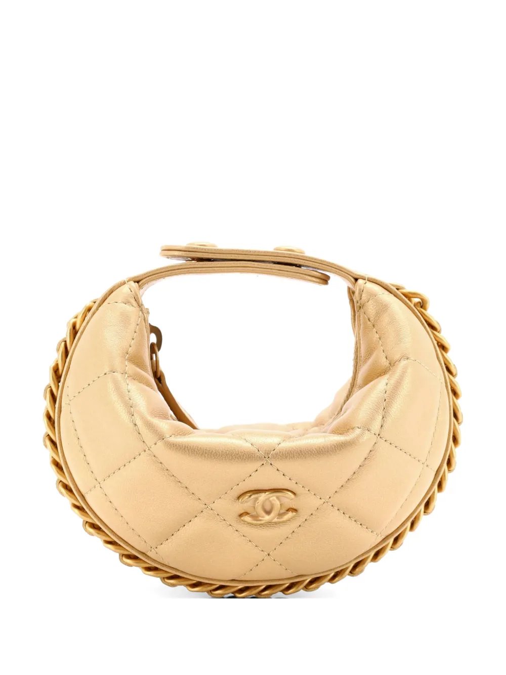 Chain Around Pouch Quilted Lambskin Extra Mini hobo bag