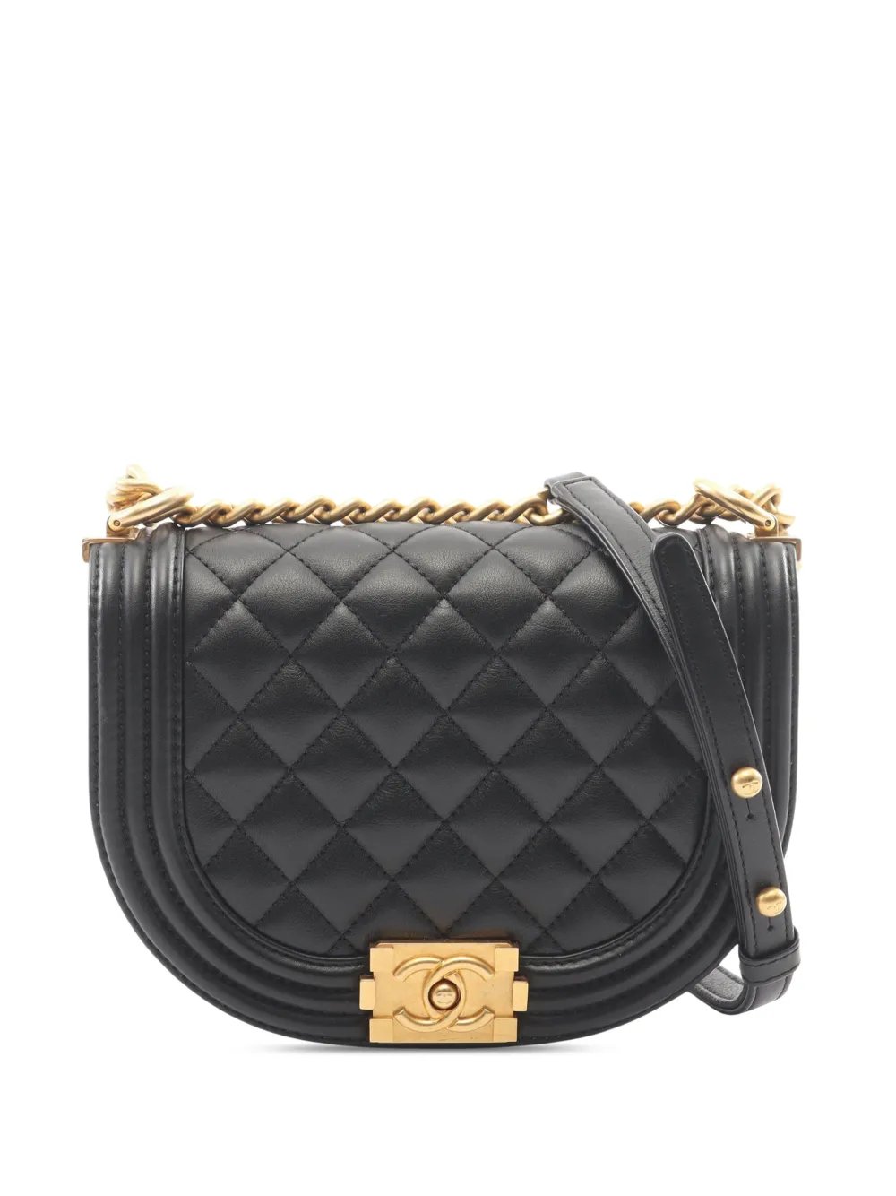 2021-2026 Small Quilted Lambskin Boy Messenger Bag crossbody bag