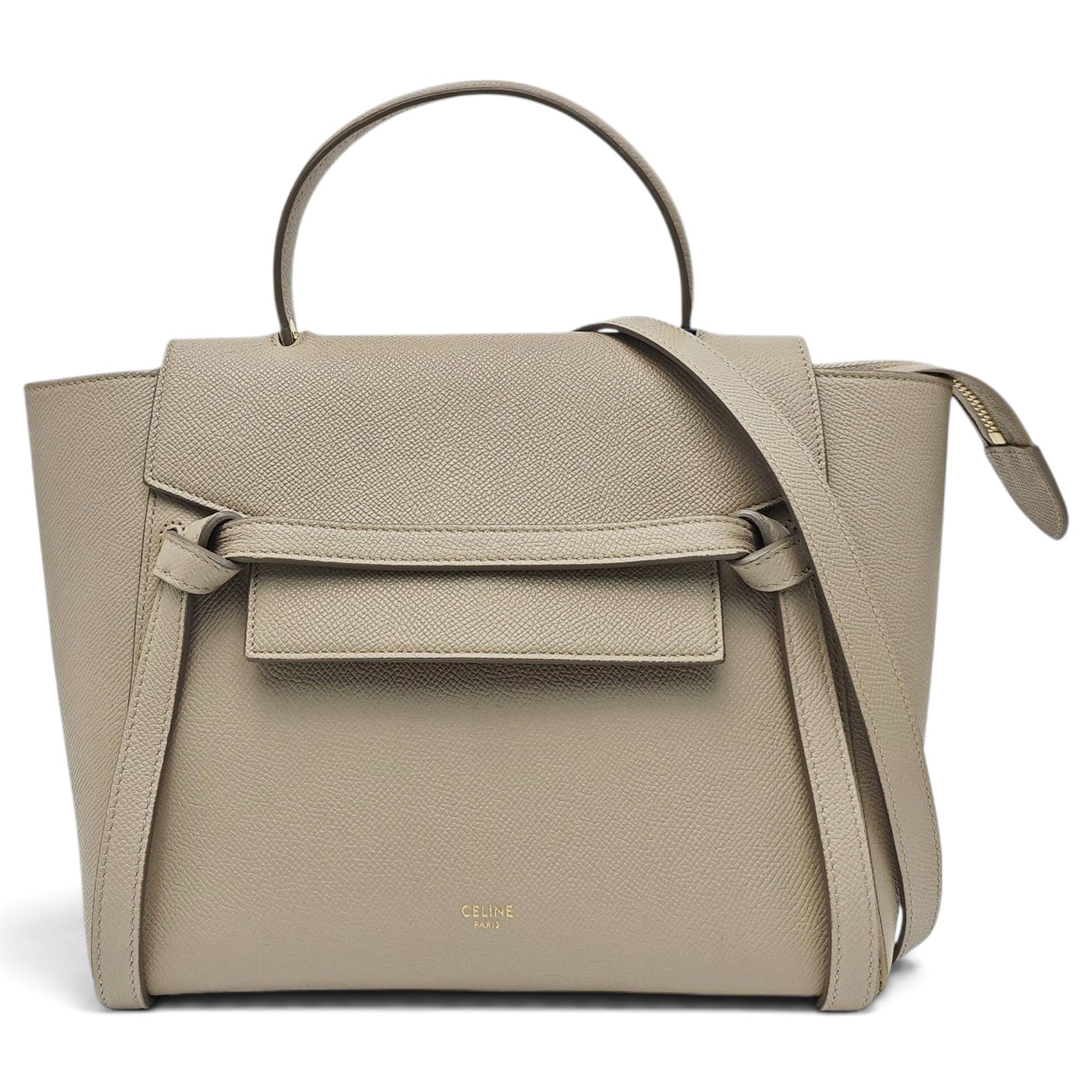 Belt leather handbag