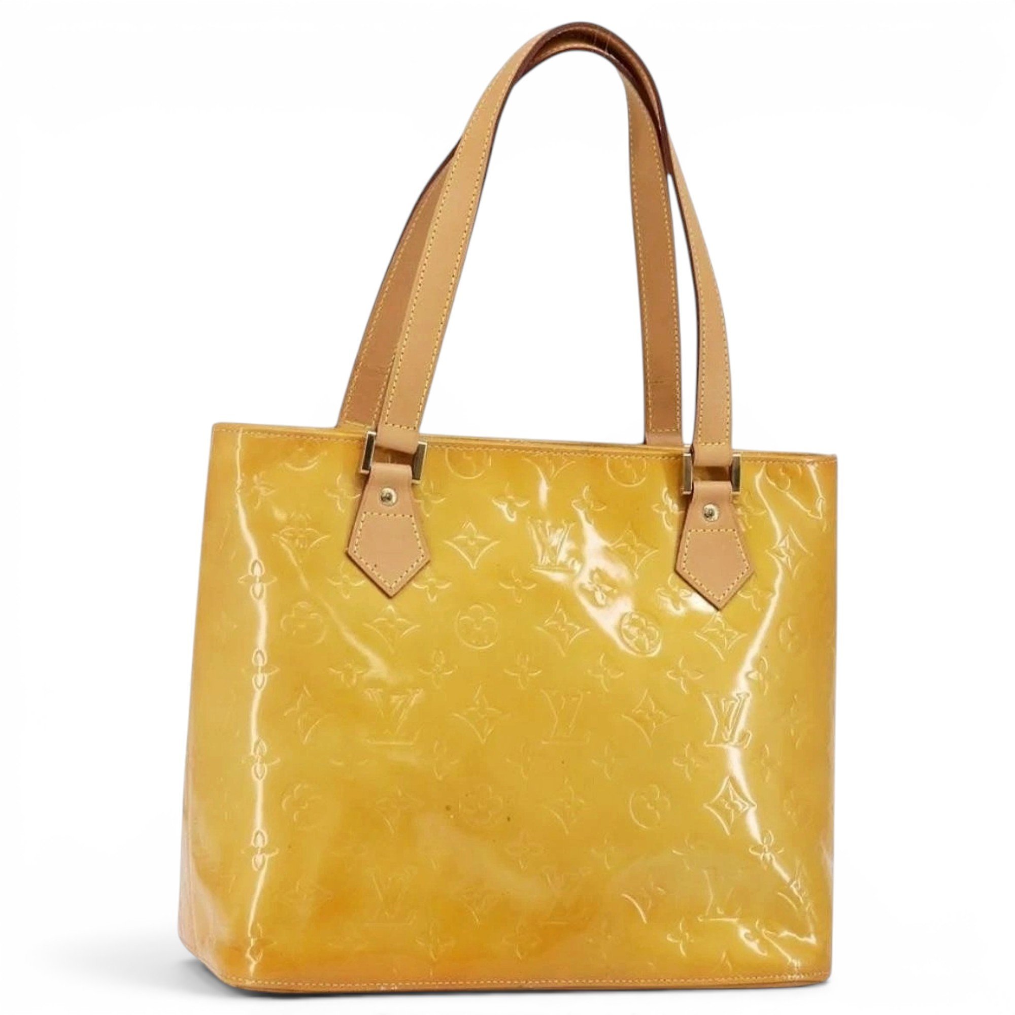Patent leather handbag