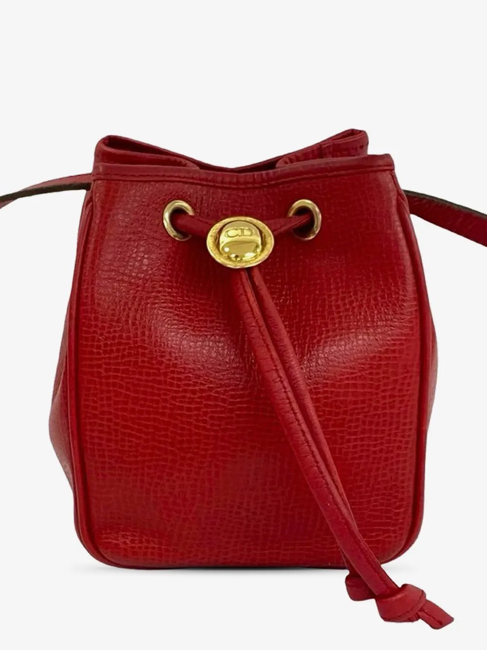 20th Century Leather bucket bag