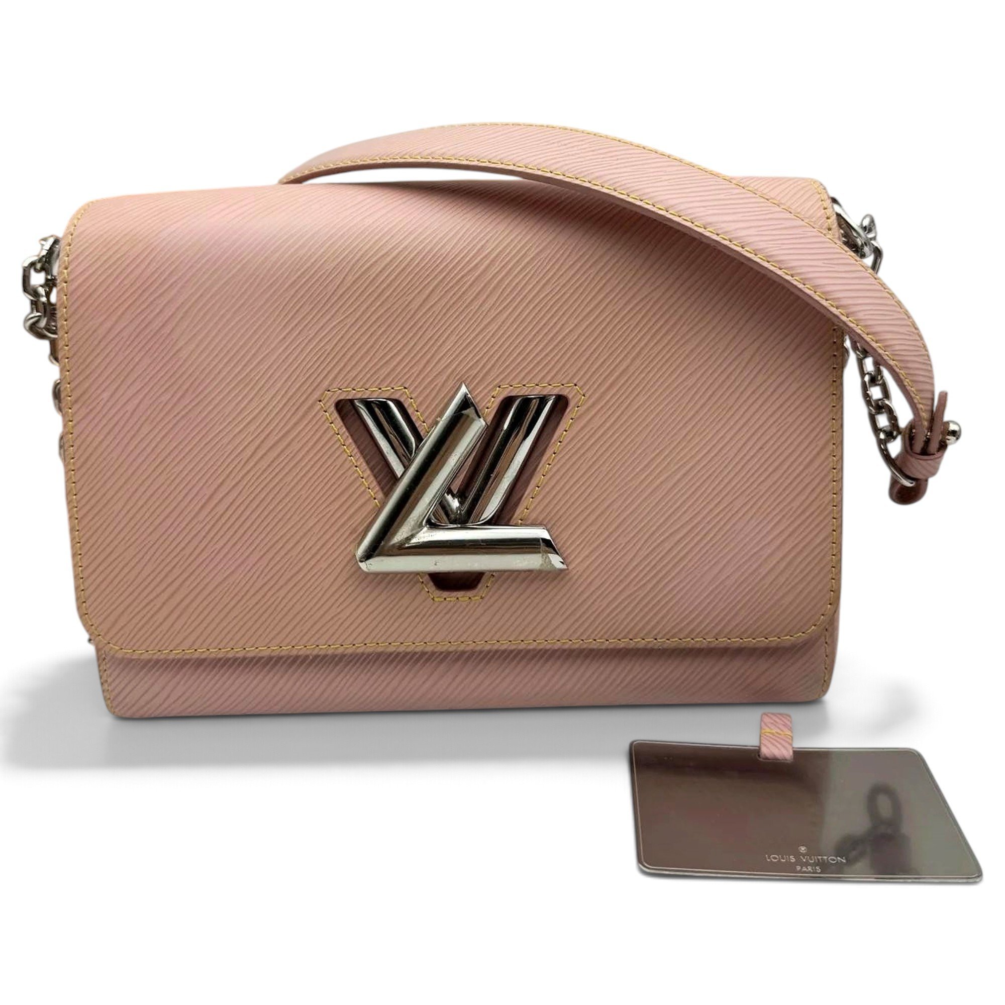 Twist leather handbag